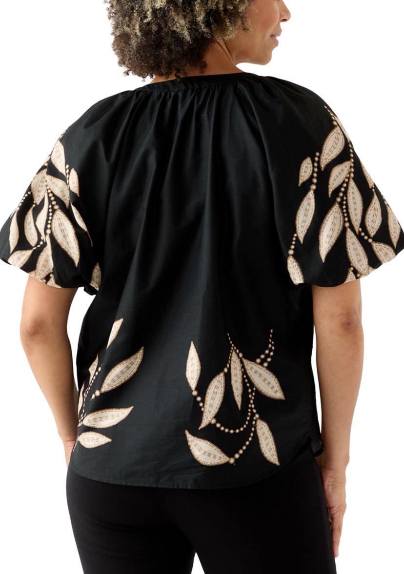 Womens Split Neck Blouse