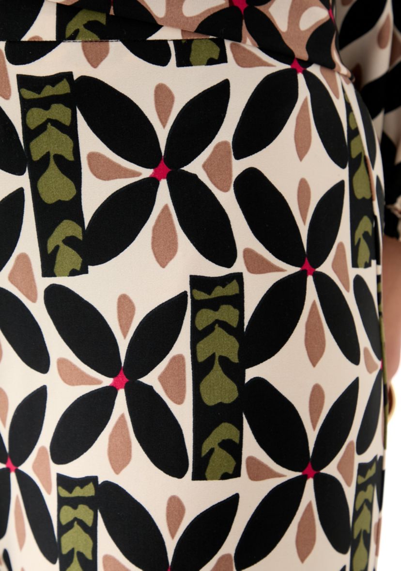 Womens Jersey Pull On Printed Wide Leg Pants