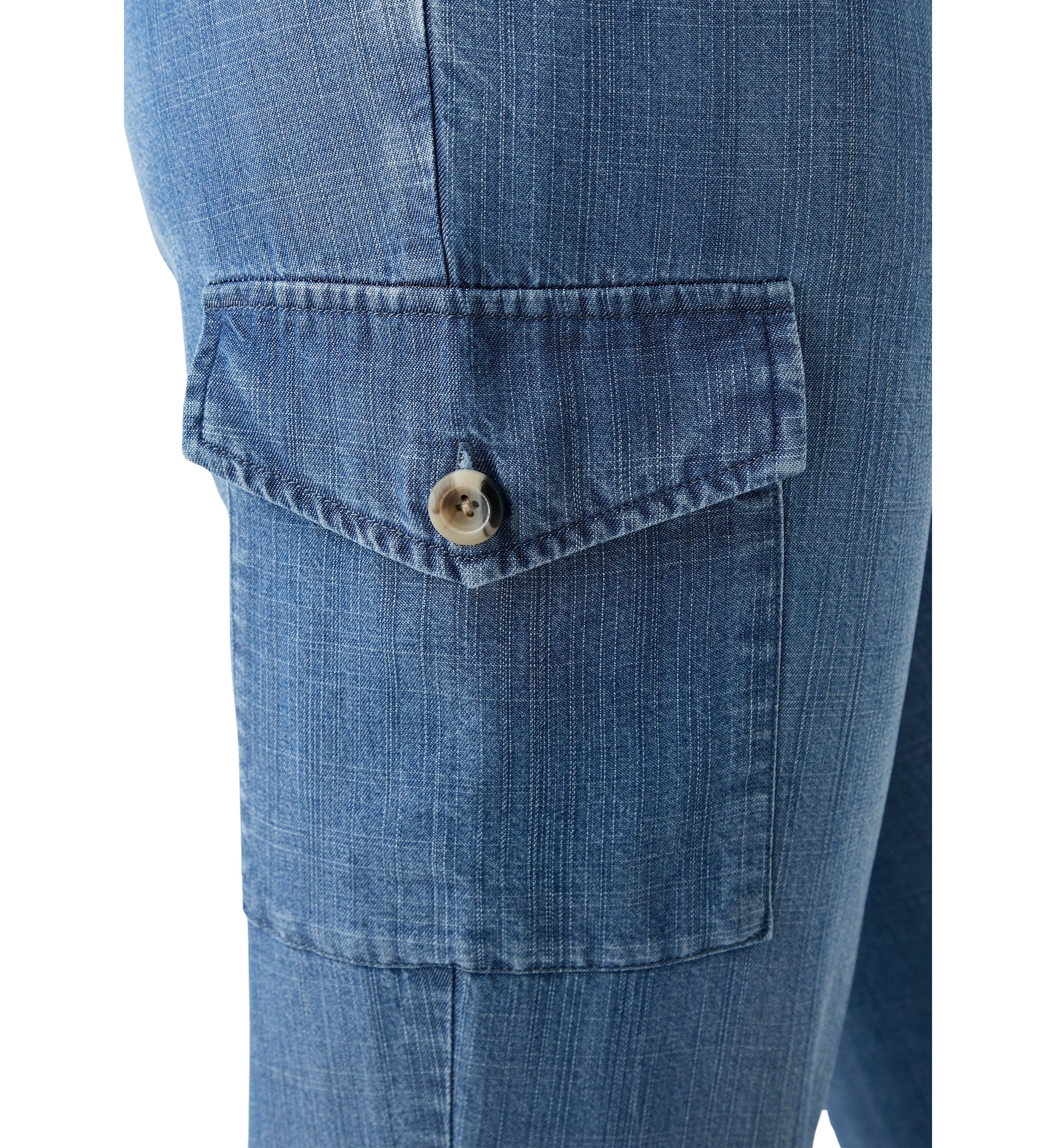 Petite Pull-On Tie Waist Drawstring Cargo Jogger Pants with Patch Pockets 