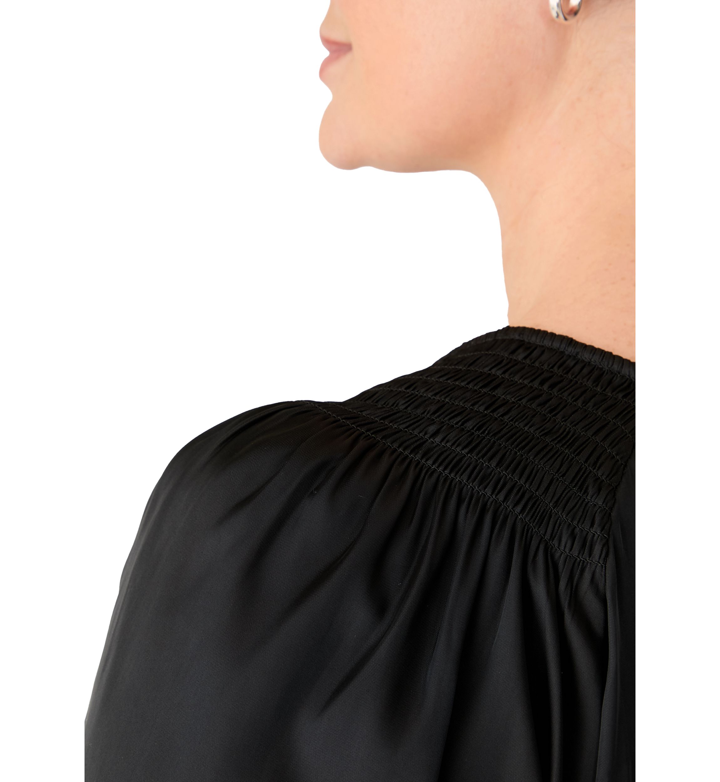 Plus Size Smocked Woven Airflow Top