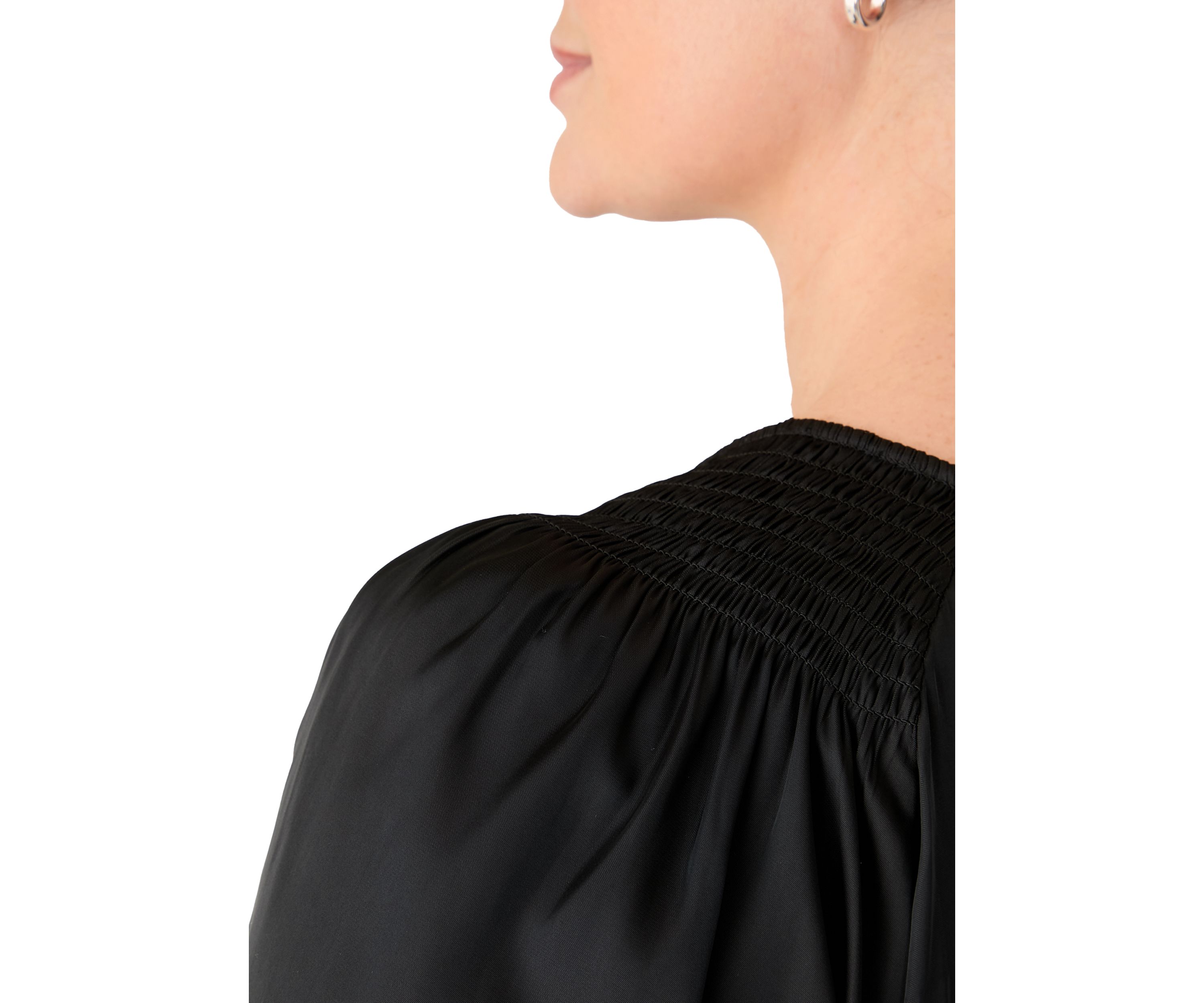 Plus Size Smocked Woven Airflow Top
