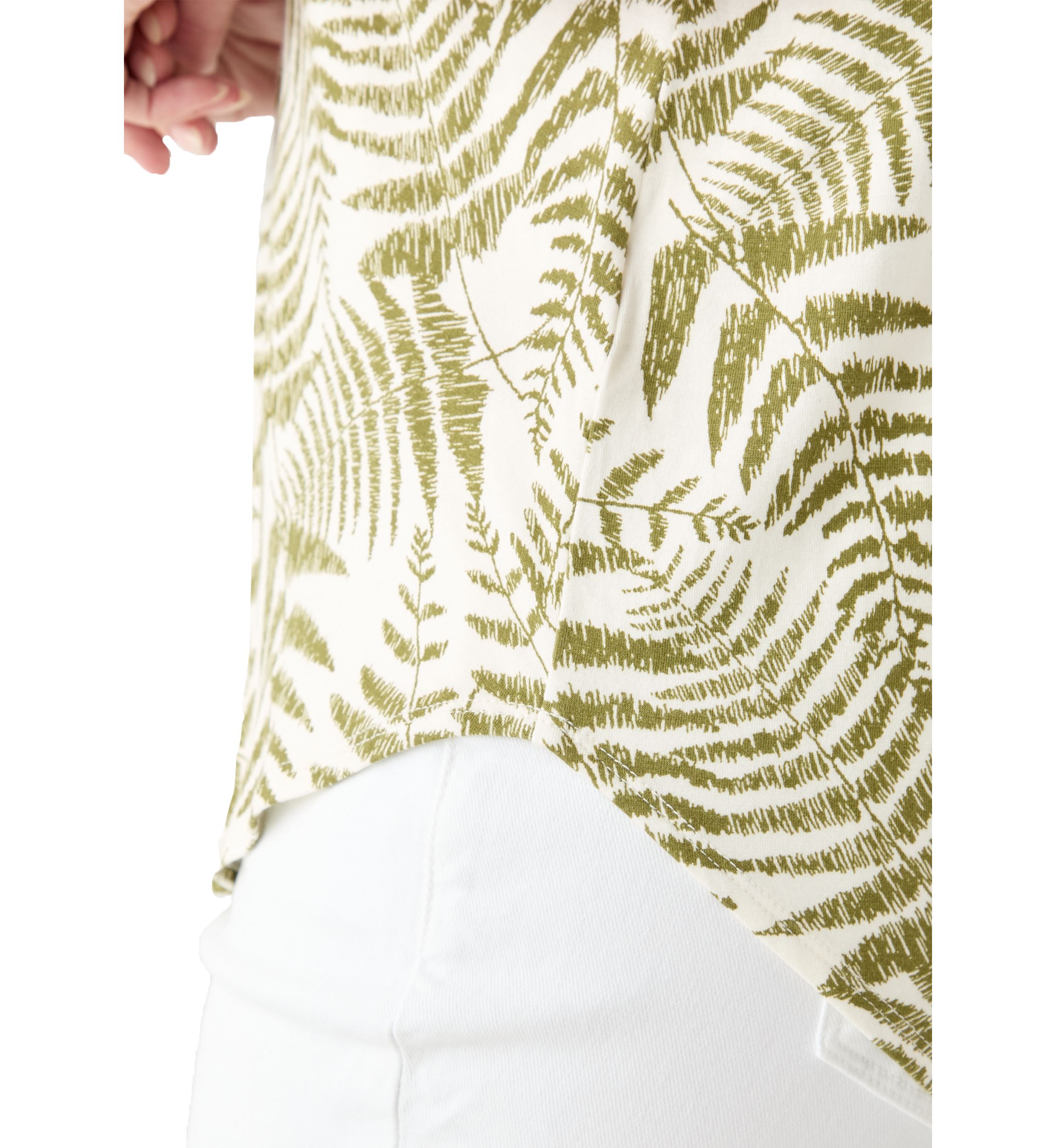 Plus Size Short Sleeve Pleat Back T-Shirt