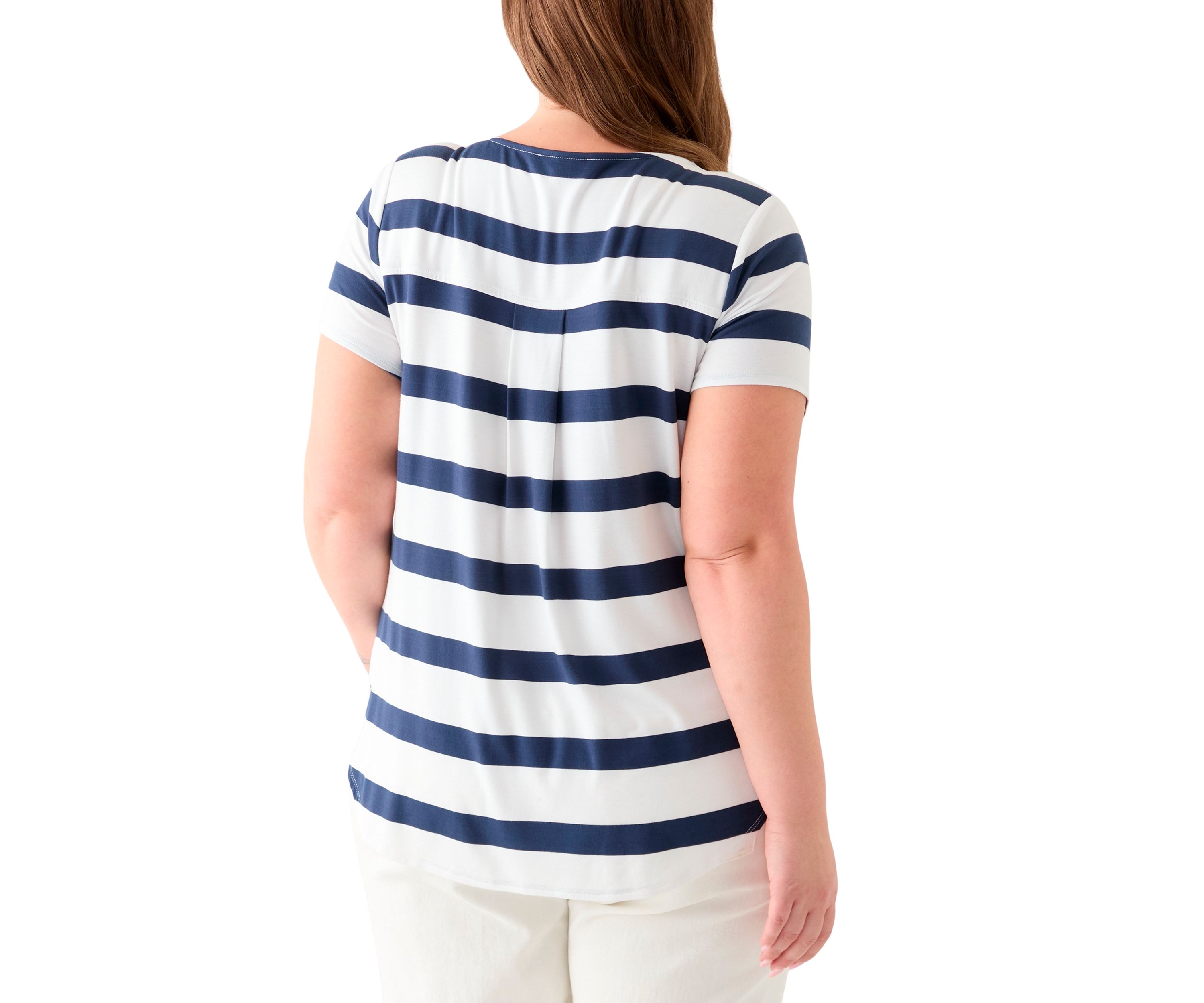 Plus Size Short Sleeve Crew Neck Round High Low T-Shirt