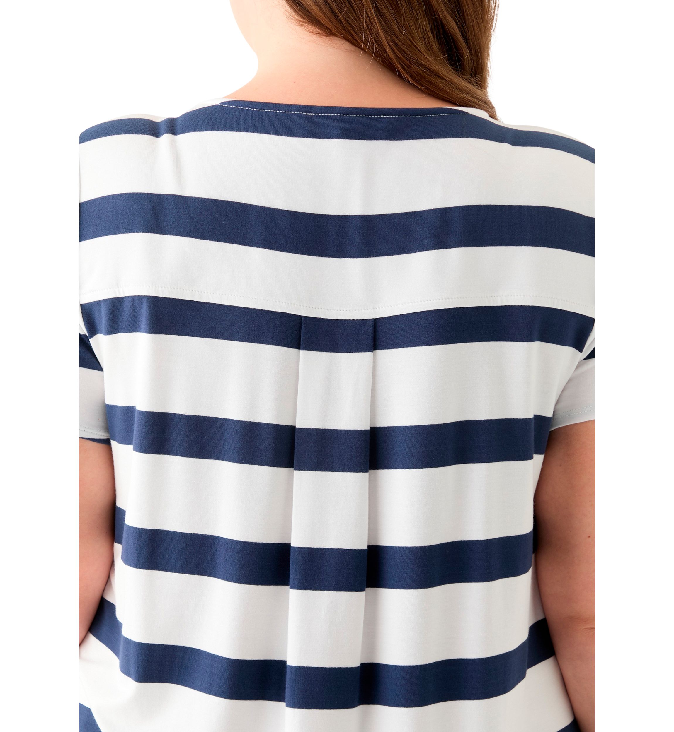 Plus Size Short Sleeve Crew Neck Round High Low T-Shirt