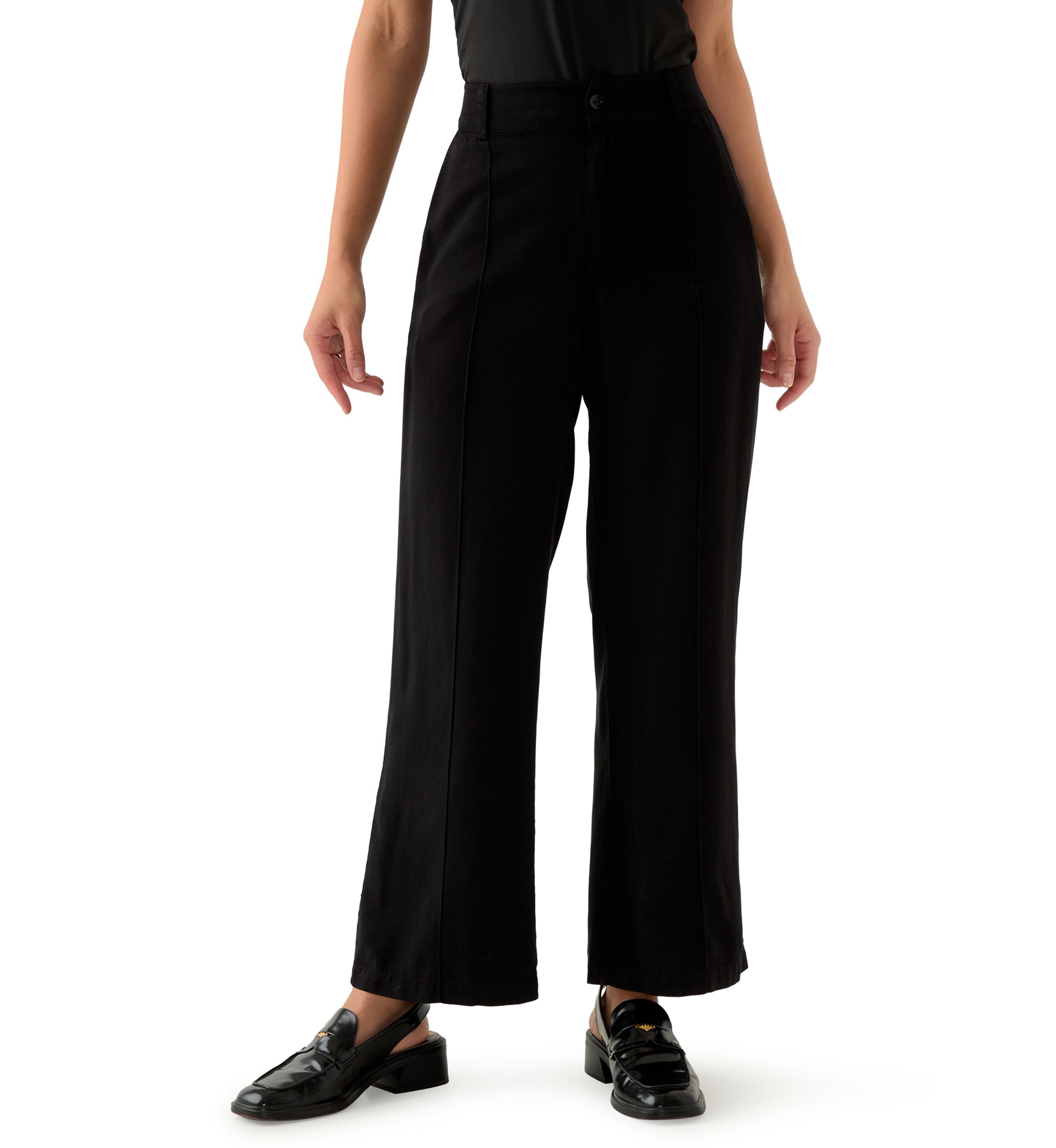 Petite Elastic Waistband Trousers