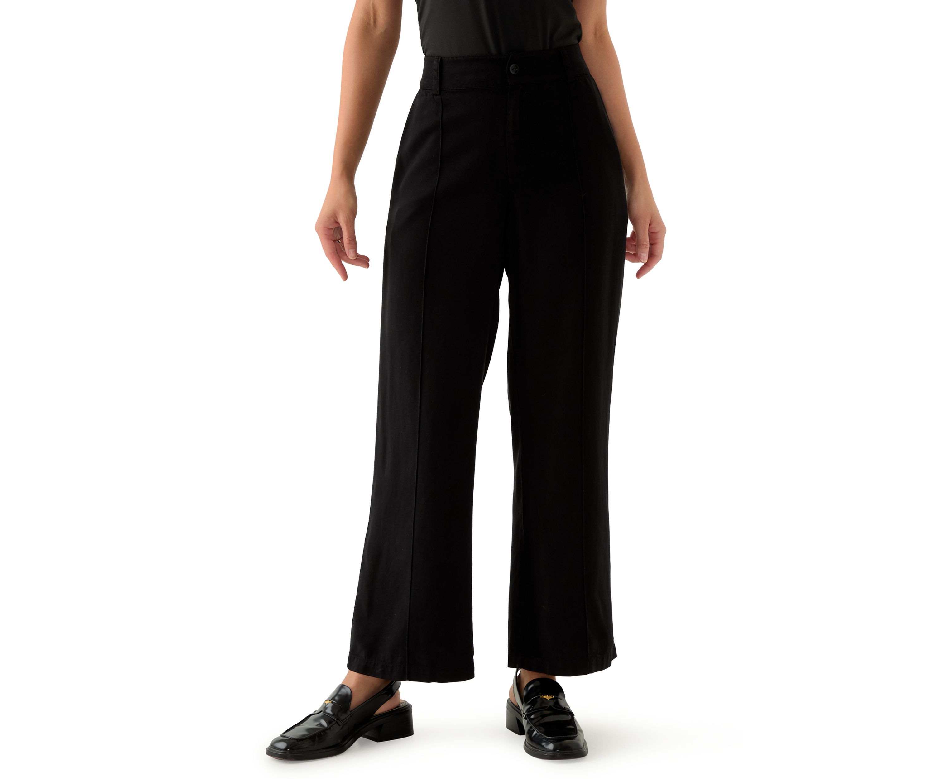 Petite Elastic Waistband Trousers