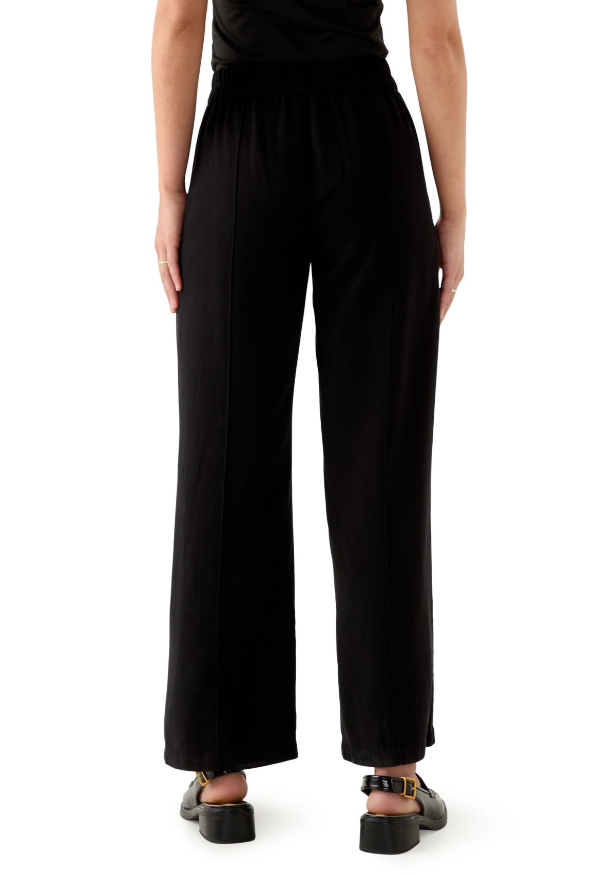 Petite Elastic Waistband Trousers