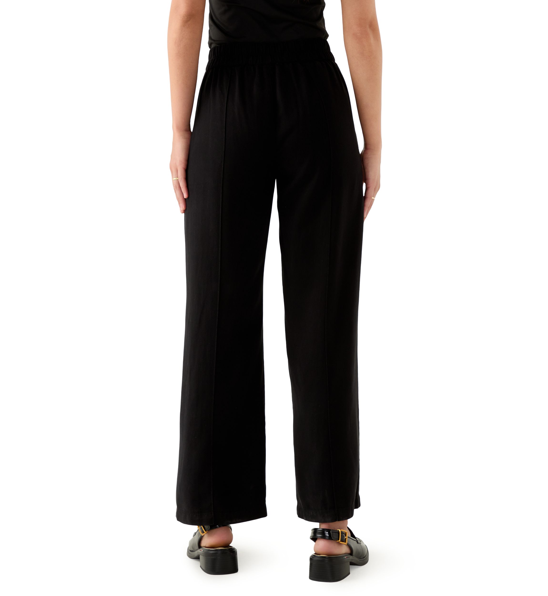 Petite Elastic Waistband Trousers