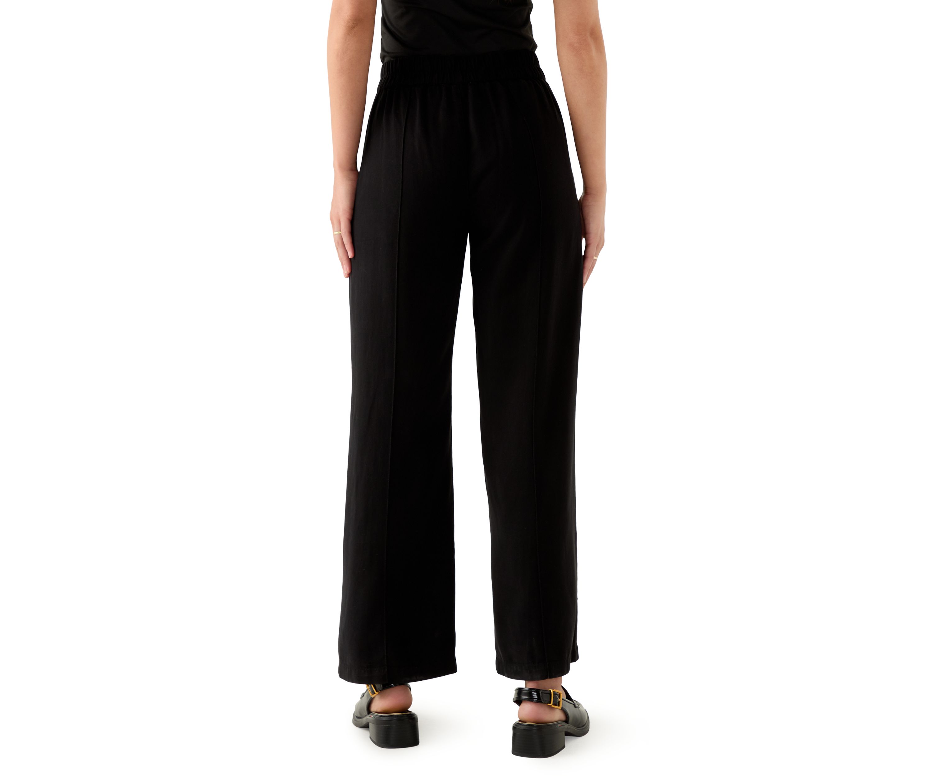 Petite Elastic Waistband Trousers