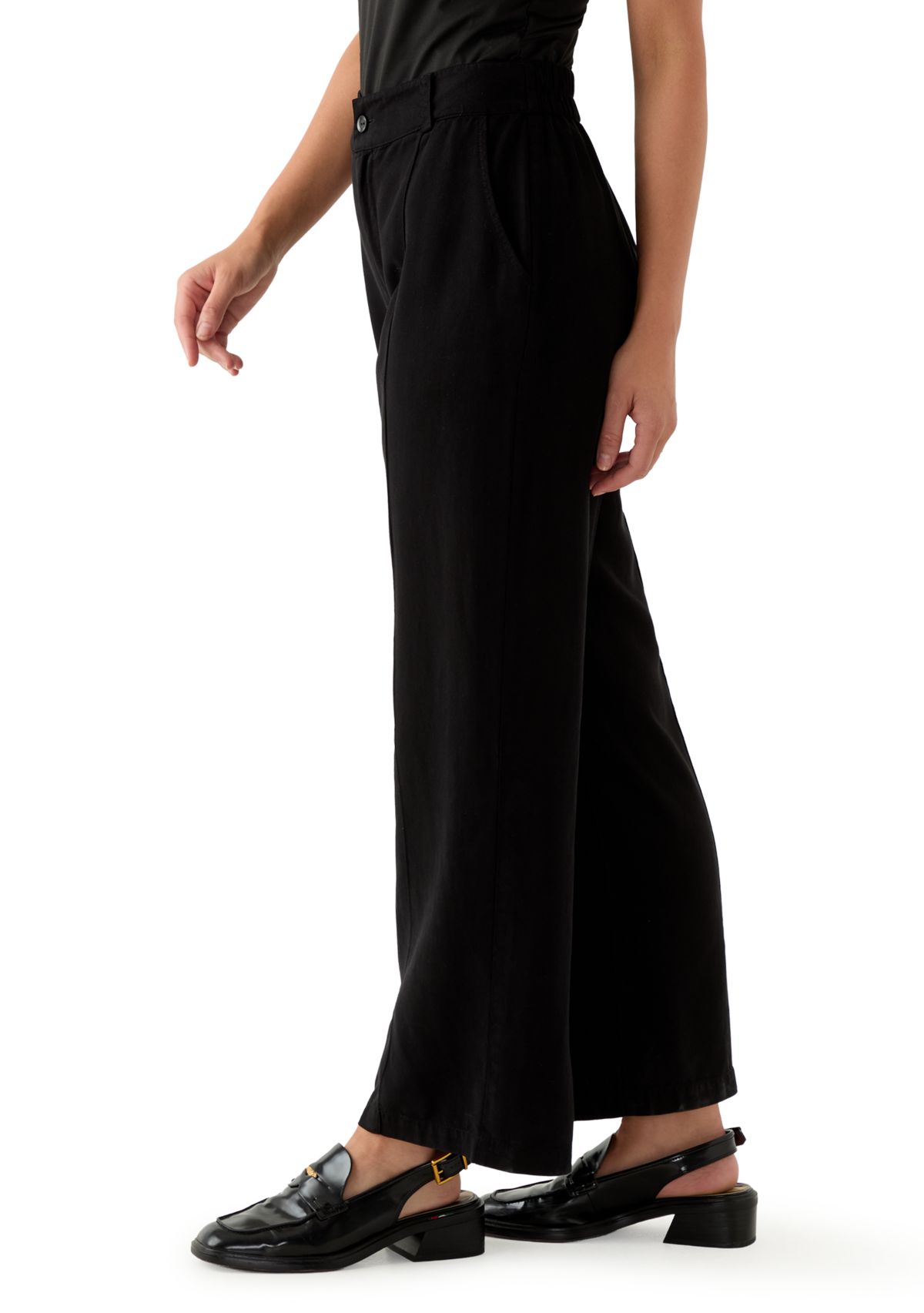 Petite Elastic Waistband Trousers
