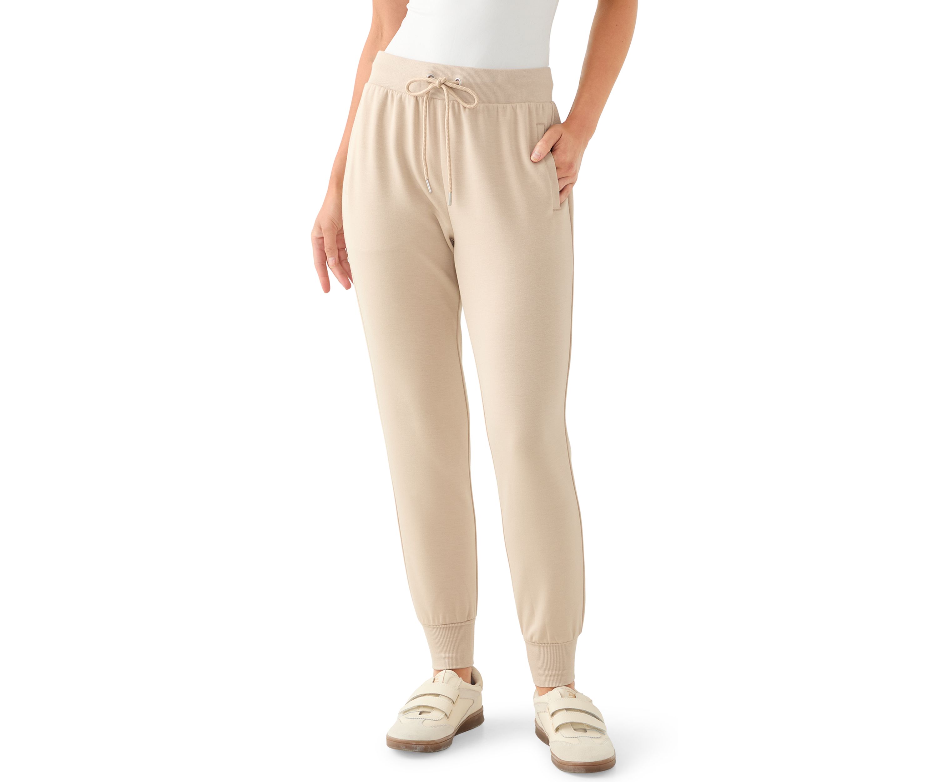 Petite Scuba Pull On Tie Waist Joggers