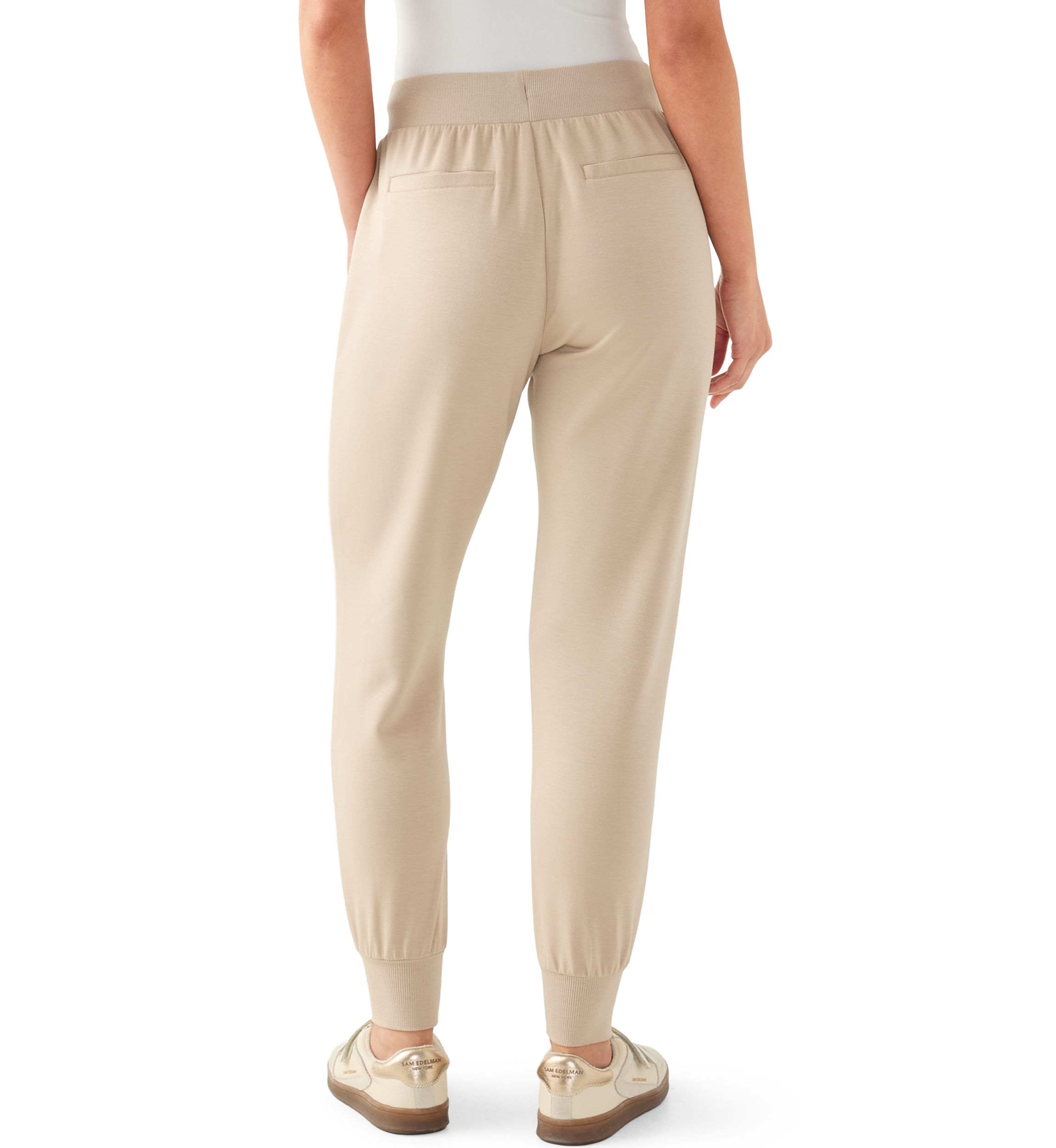 Petite Scuba Pull On Tie Waist Joggers