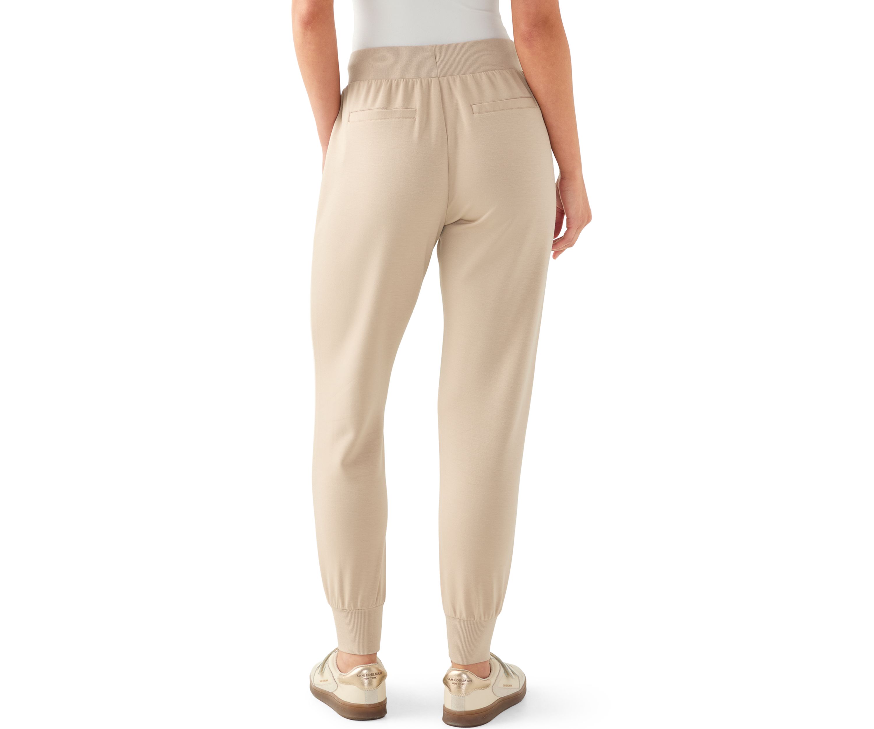 Petite Scuba Pull On Tie Waist Joggers