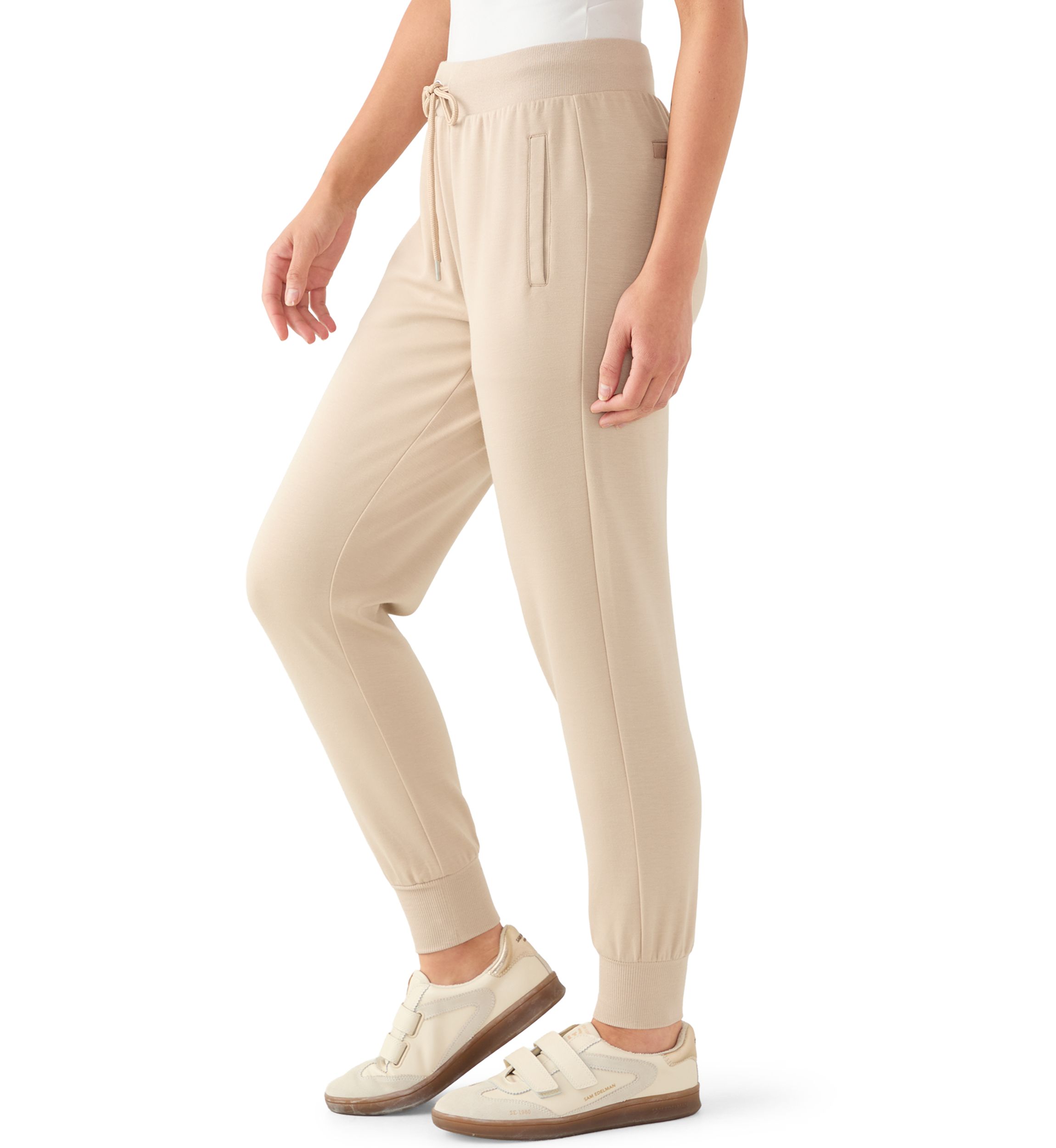 Petite Scuba Pull On Tie Waist Joggers