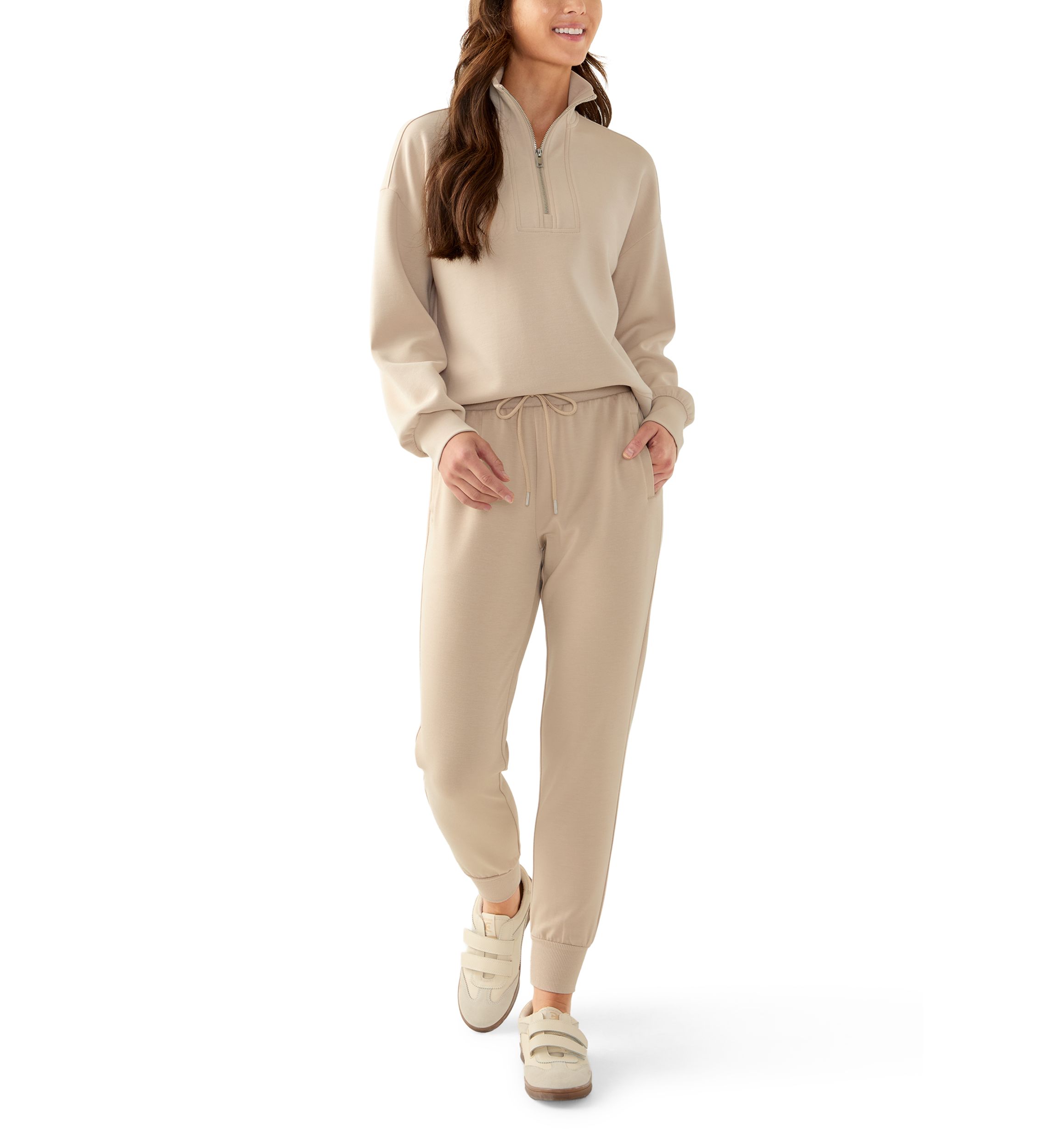 Petite Scuba Pull On Tie Waist Joggers
