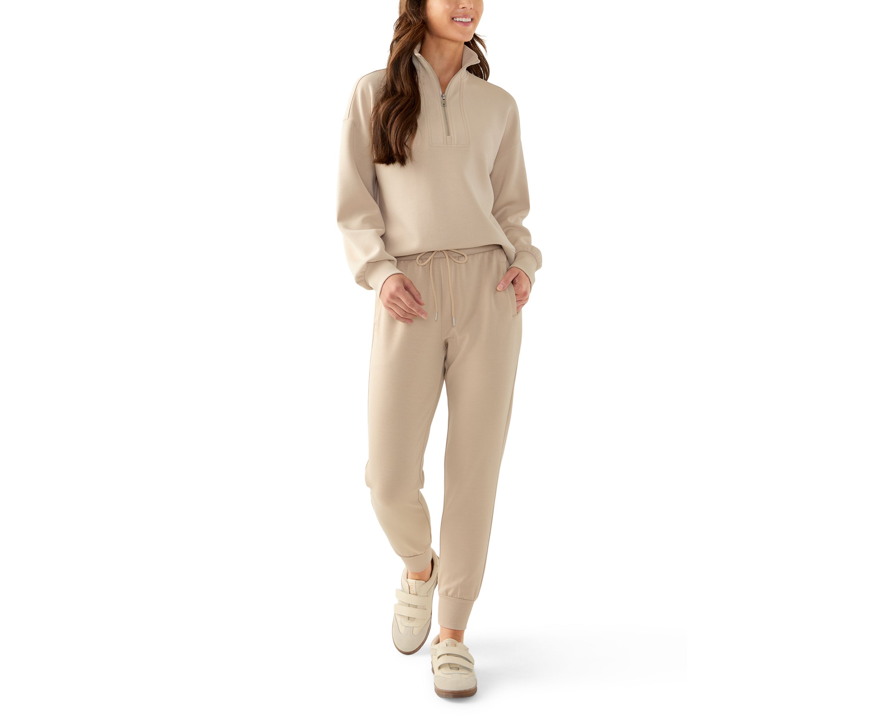 Petite Scuba Pull On Tie Waist Joggers