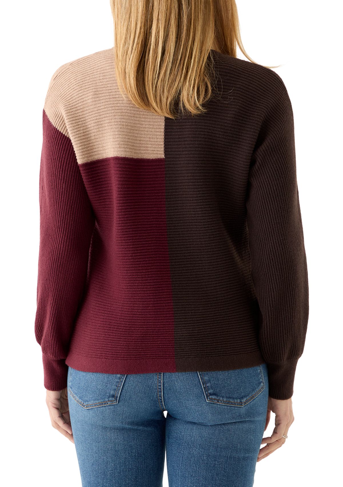 Womens Colorblock Sweater