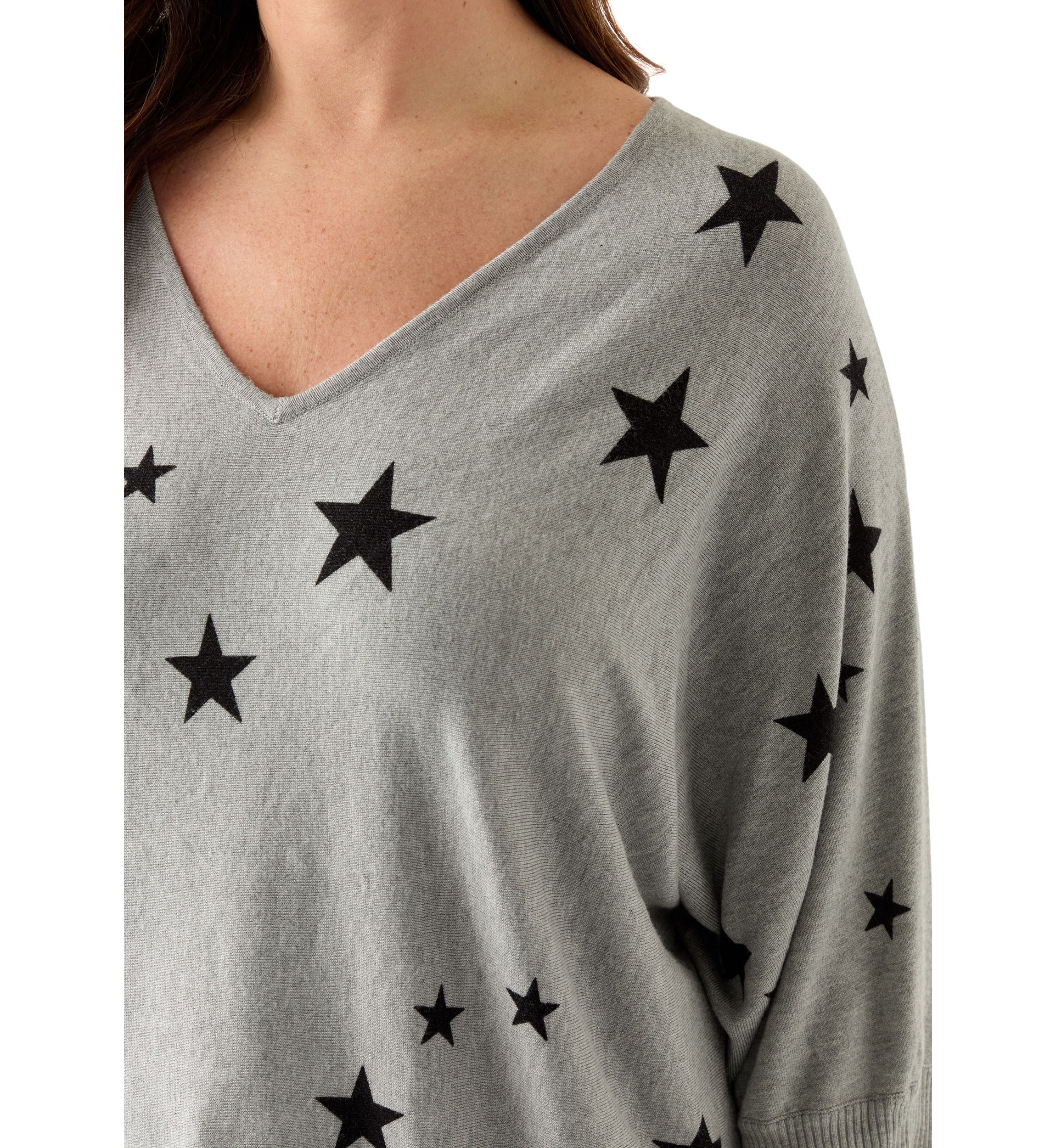 Plus Size Elbow Sleeve Sweater Knit 