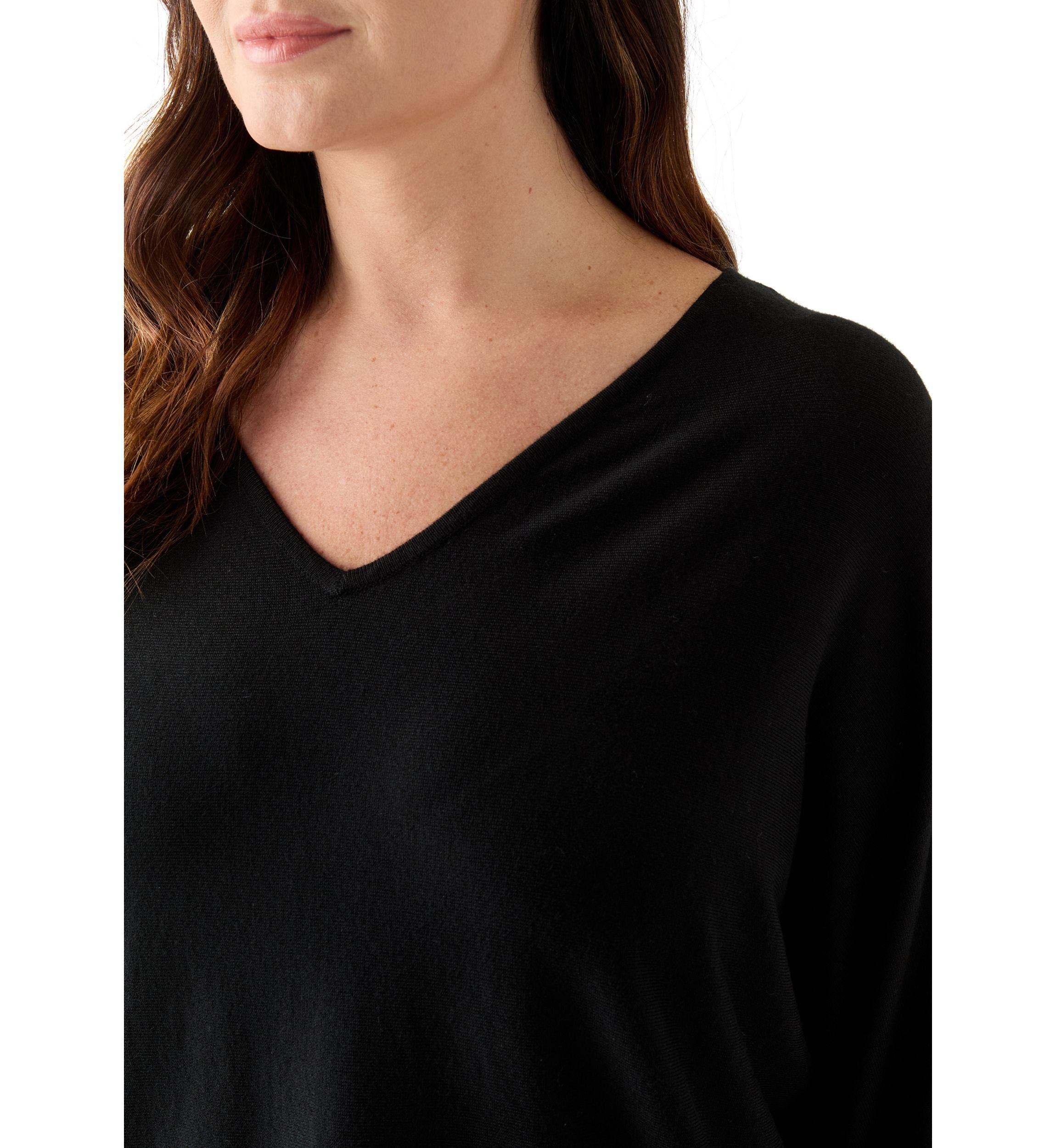 Plus Size Elbow Sleeve Sweater Knit Top