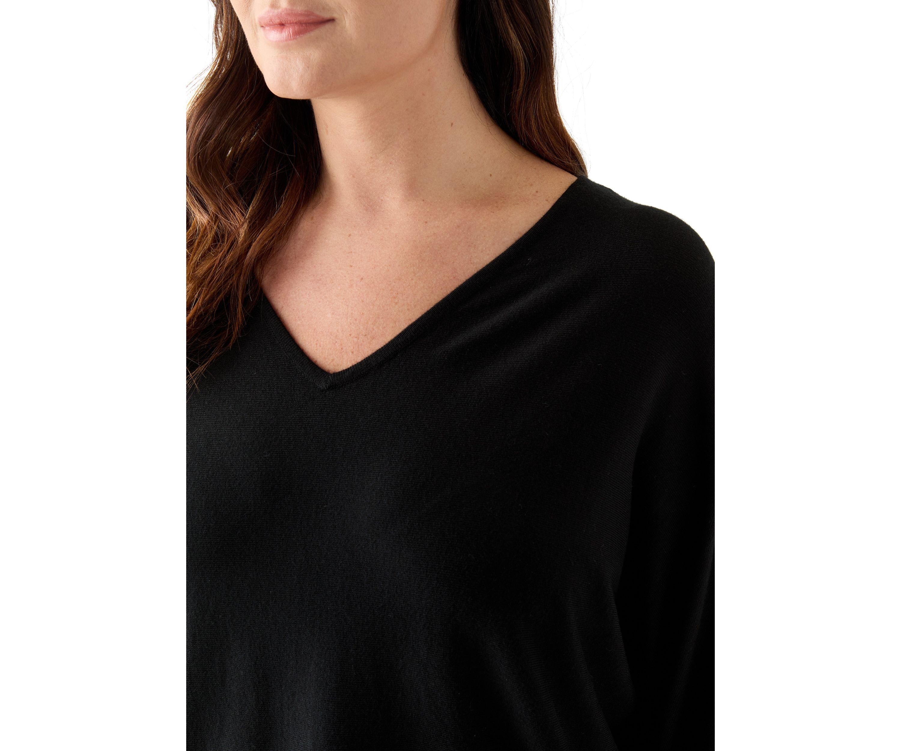 Plus Size Elbow Sleeve Sweater Knit Top