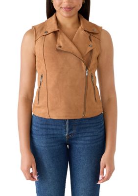 MUSE Republic Clothing Women's Faux Suede Vest, Small