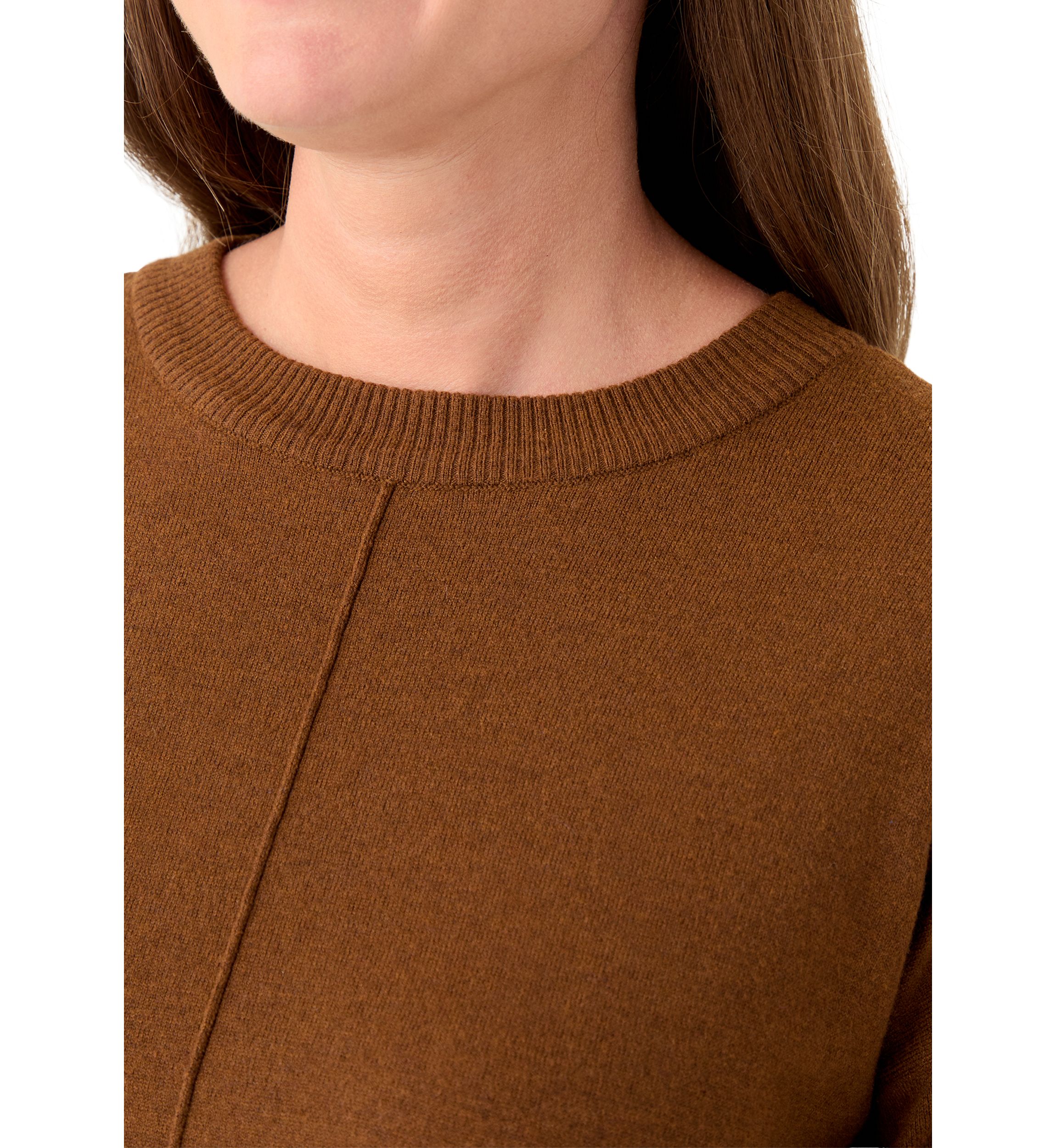 Petite Crew Neck Pullover with Center Seam
