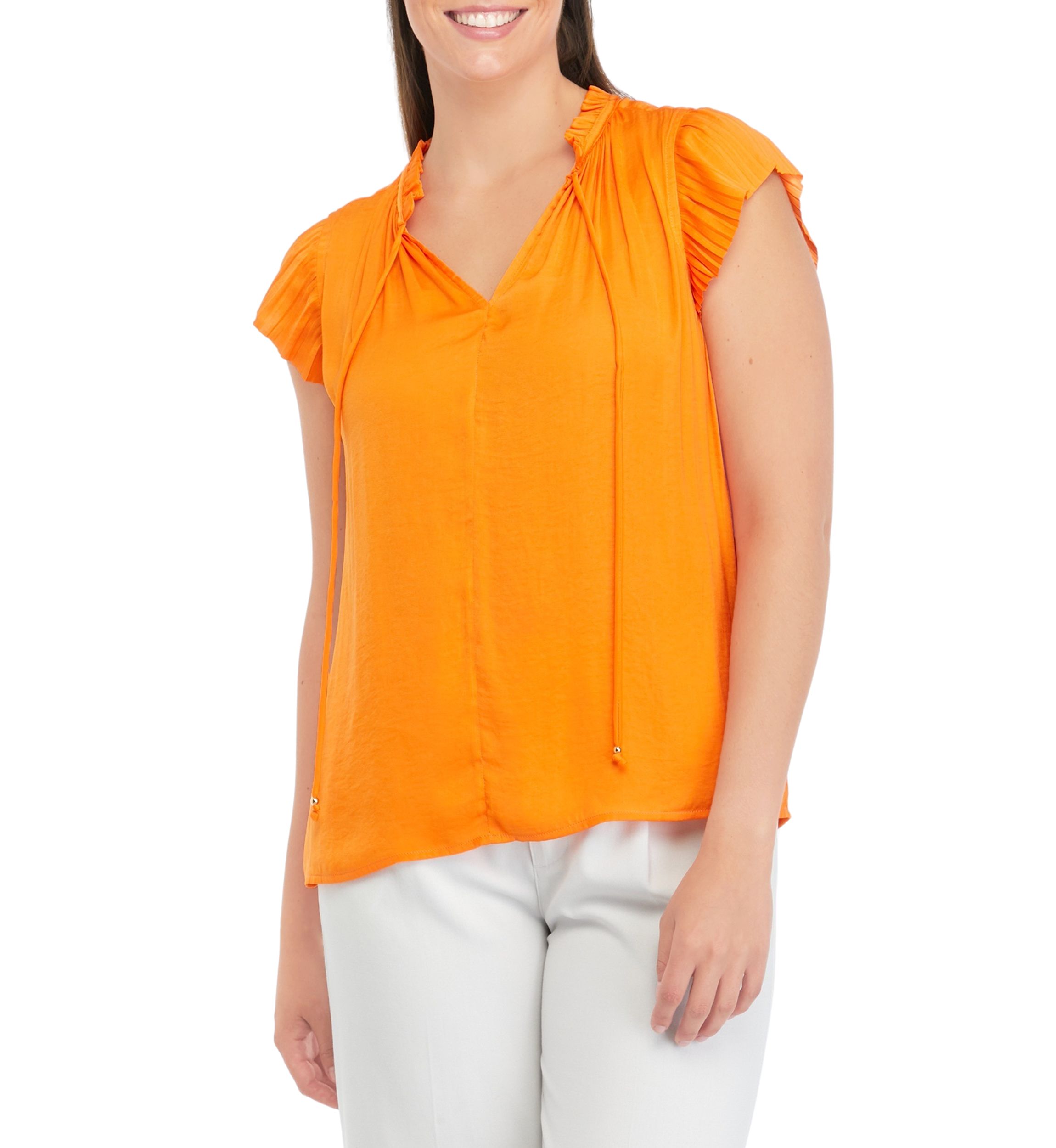 Womens Tie Neck Top