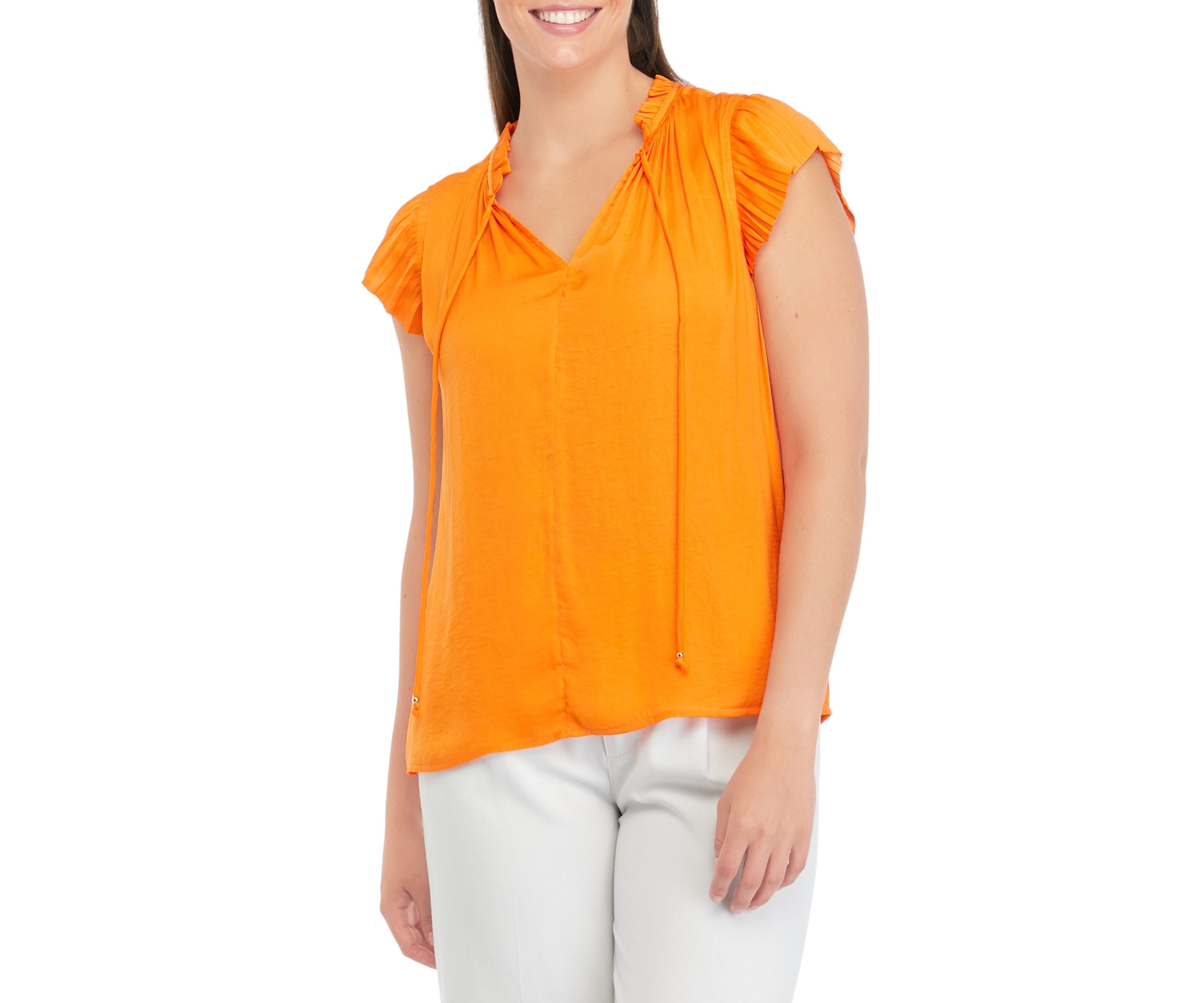 Womens Tie Neck Top