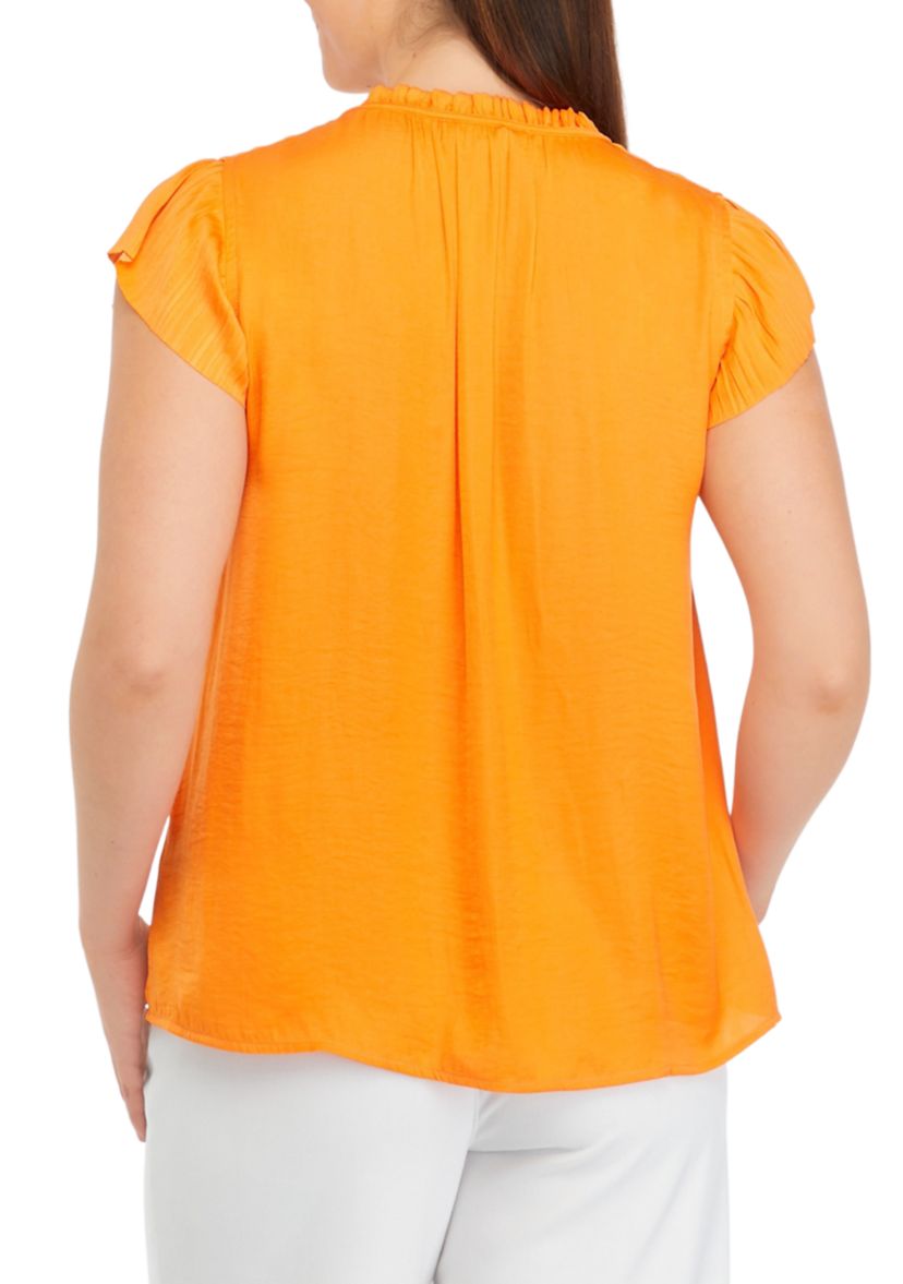 Womens Tie Neck Top