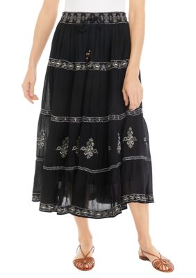 TIERED EMBROIDERED SKIRT ISNIK LULLABY