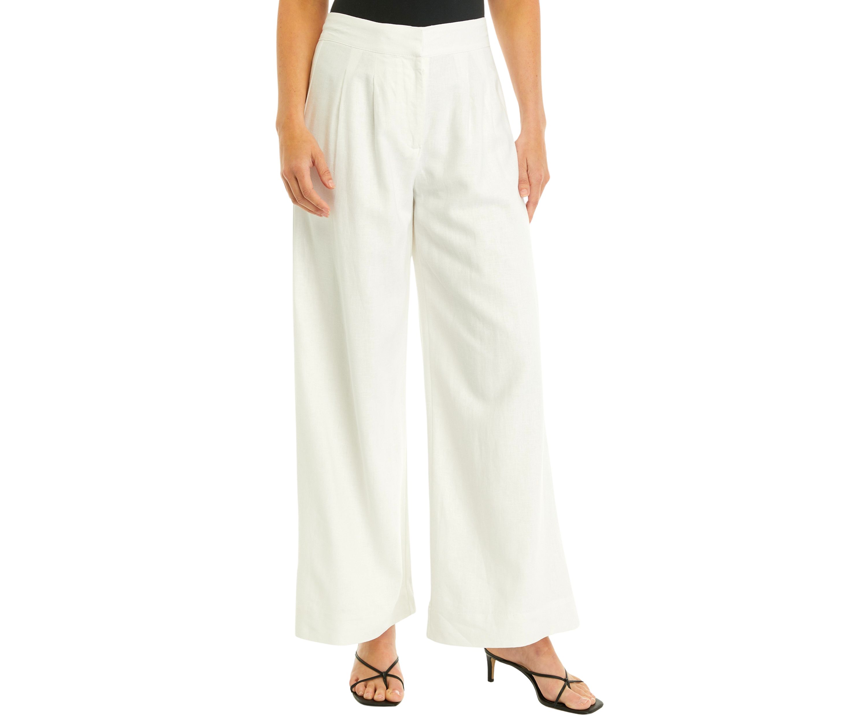 Womens Wide Leg Linen Pants