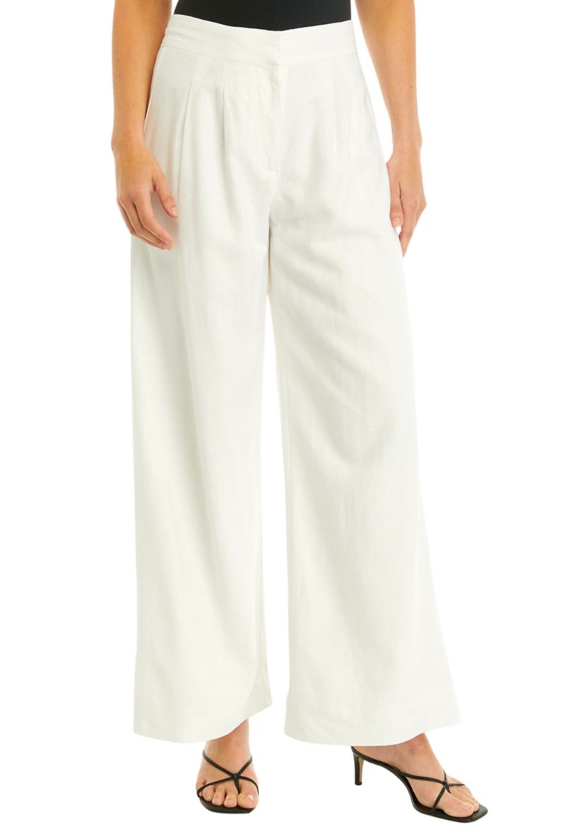 Womens Wide Leg Linen Pants
