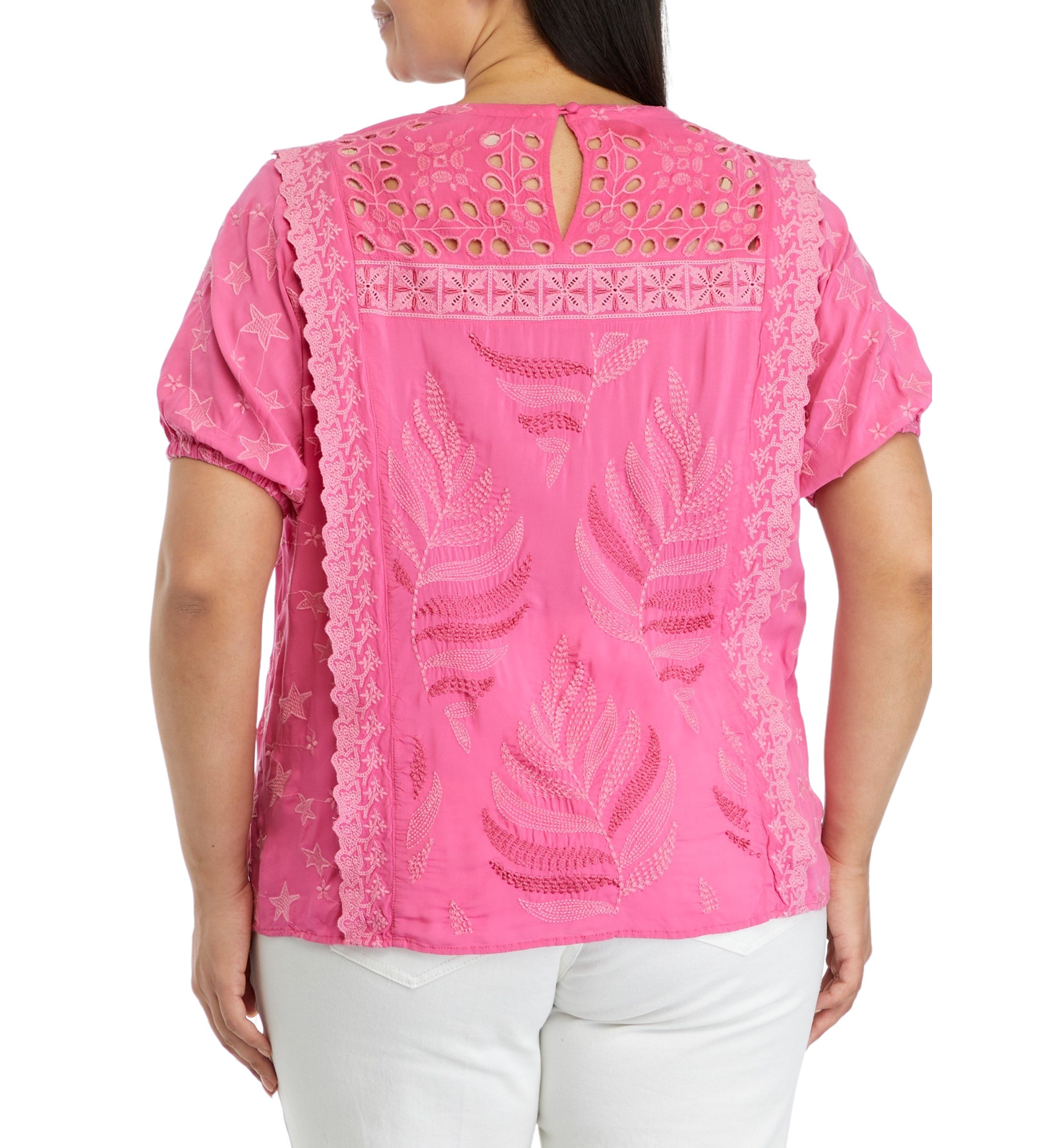 Plus Size Embroidered Top