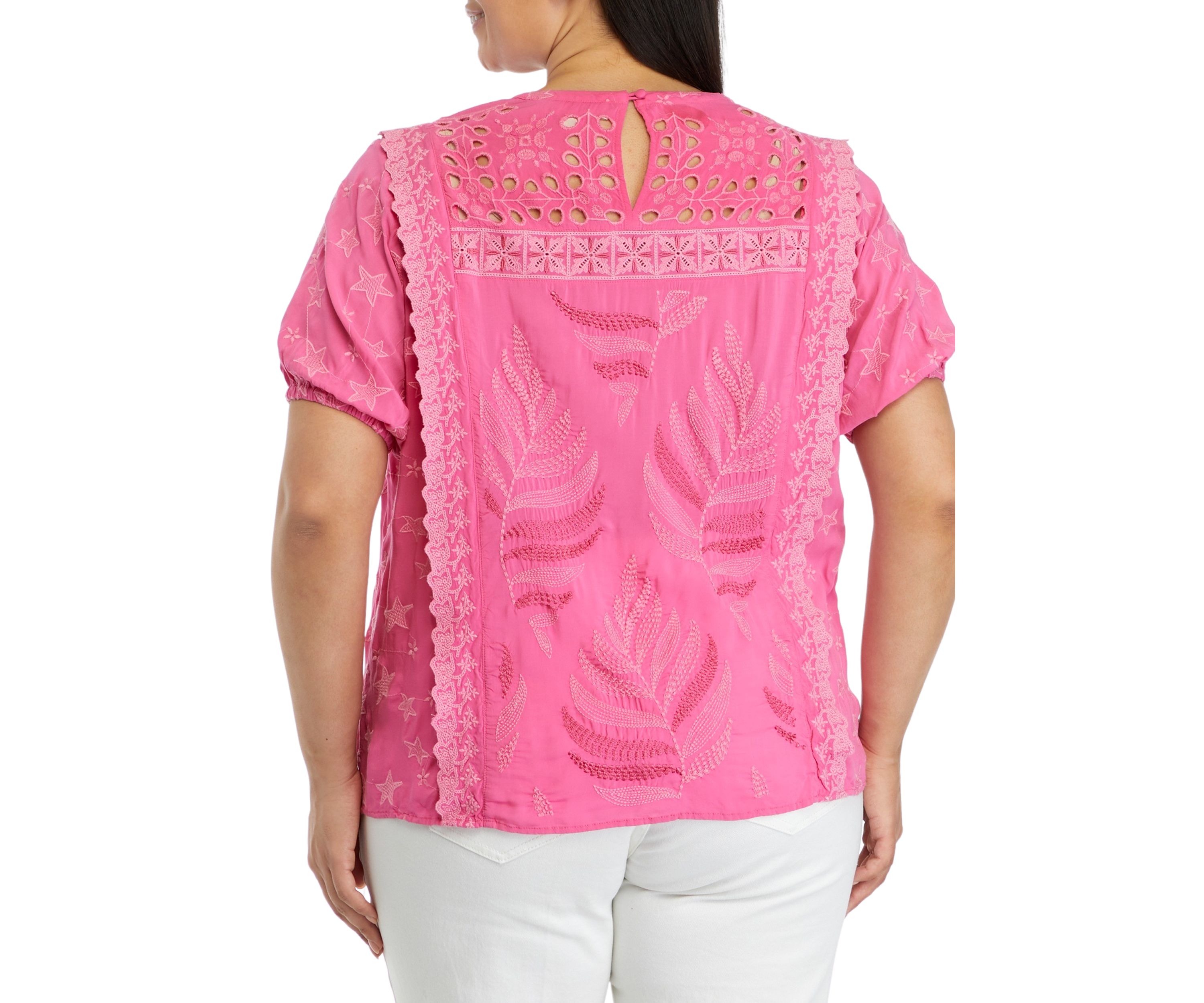 Plus Size Embroidered Top