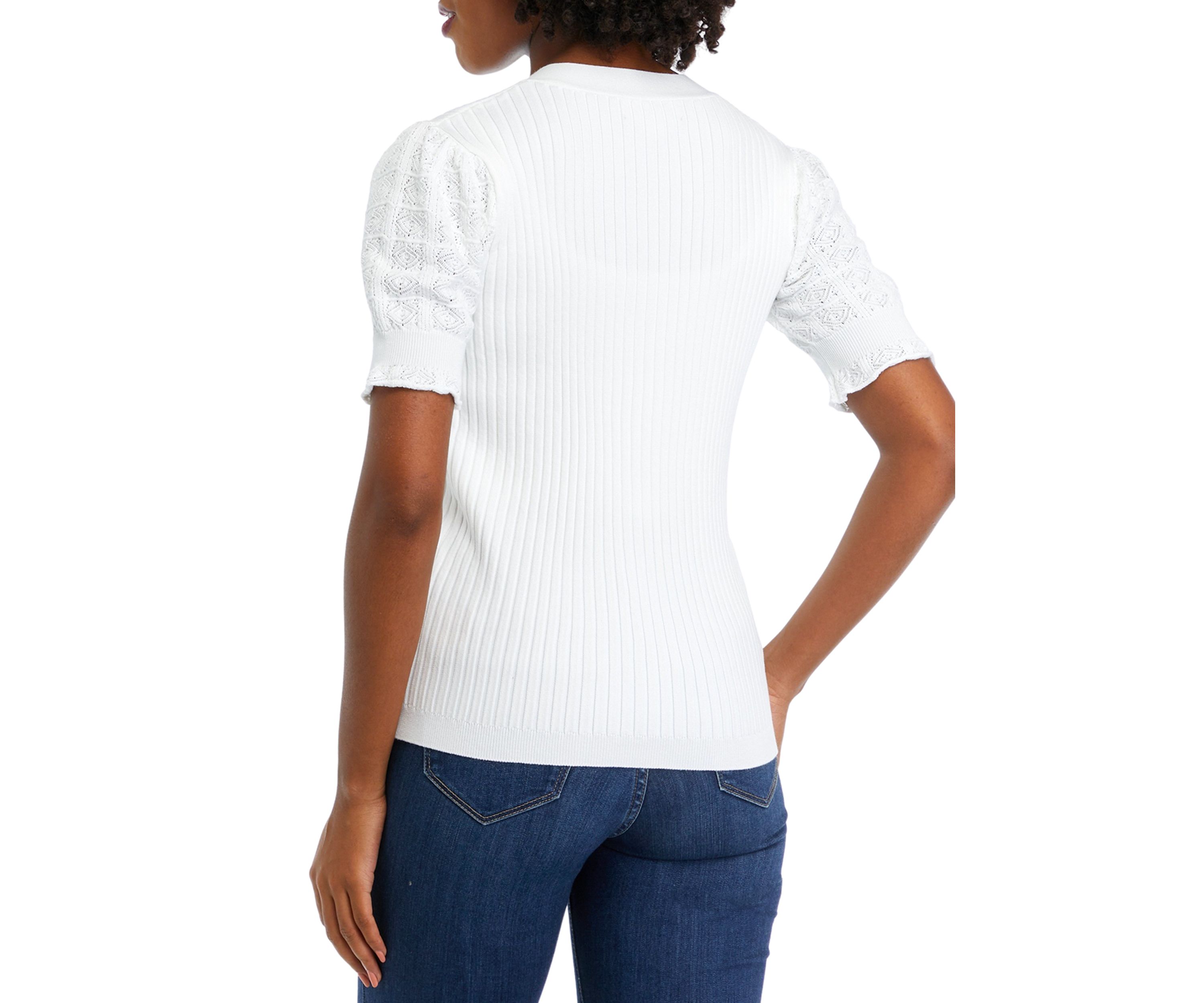Womens Ribbed Knit Sweater