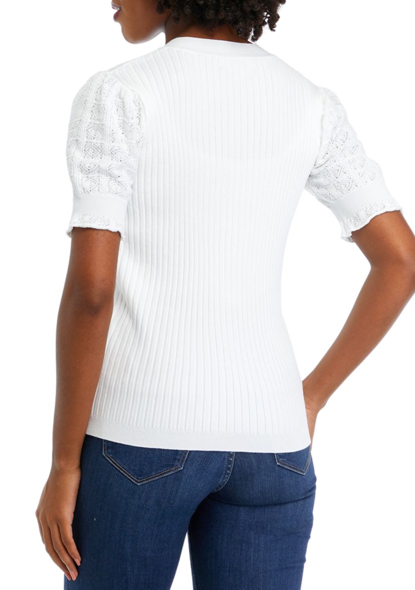 Womens Ribbed Knit Sweater