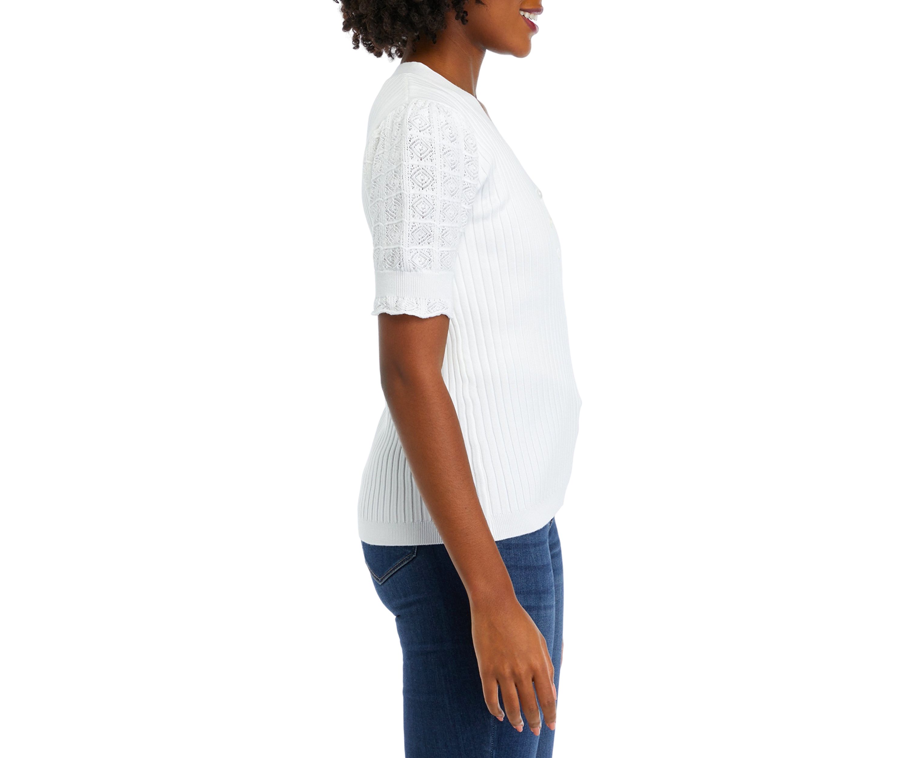 Womens Ribbed Knit Sweater