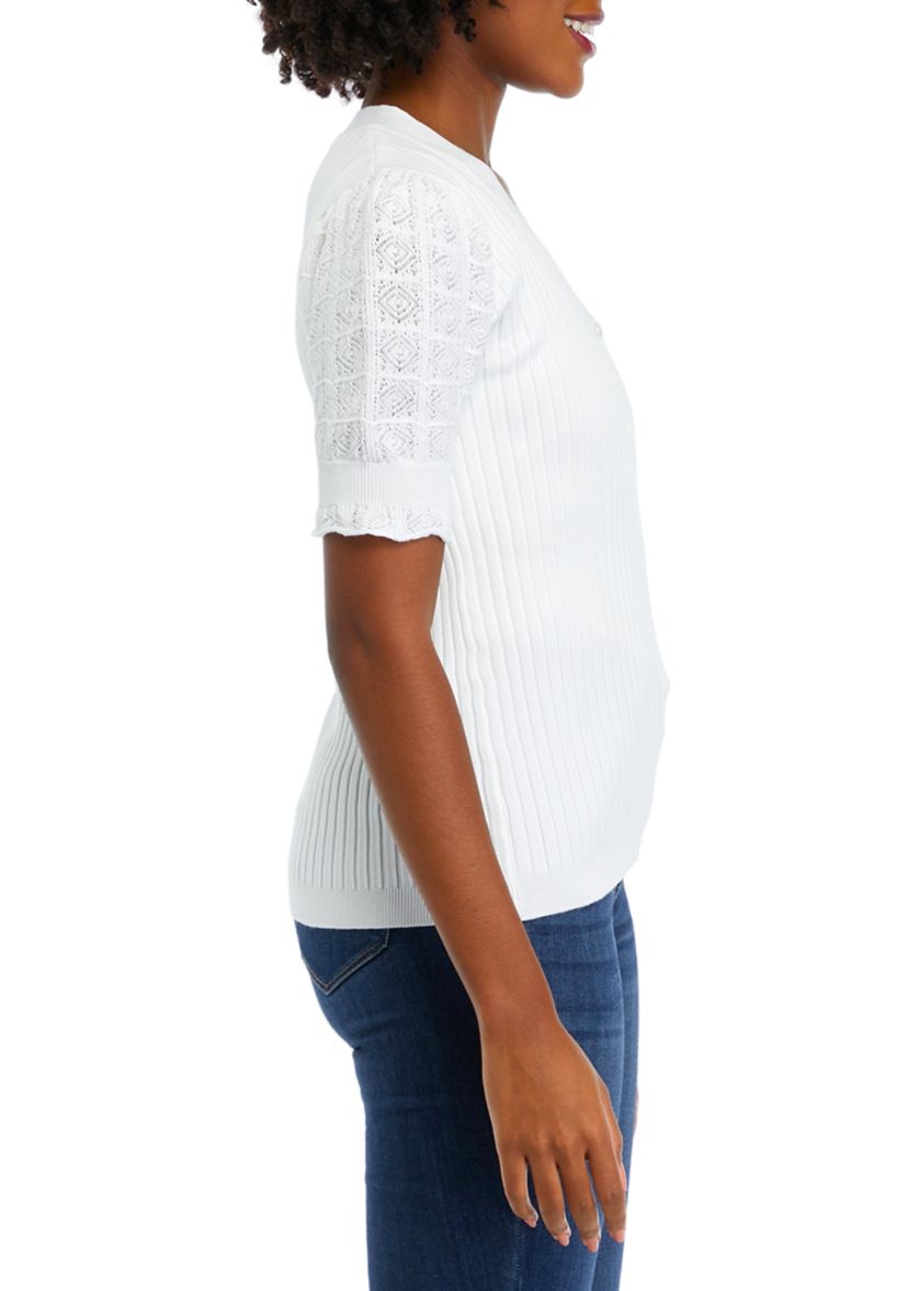 Womens Ribbed Knit Sweater