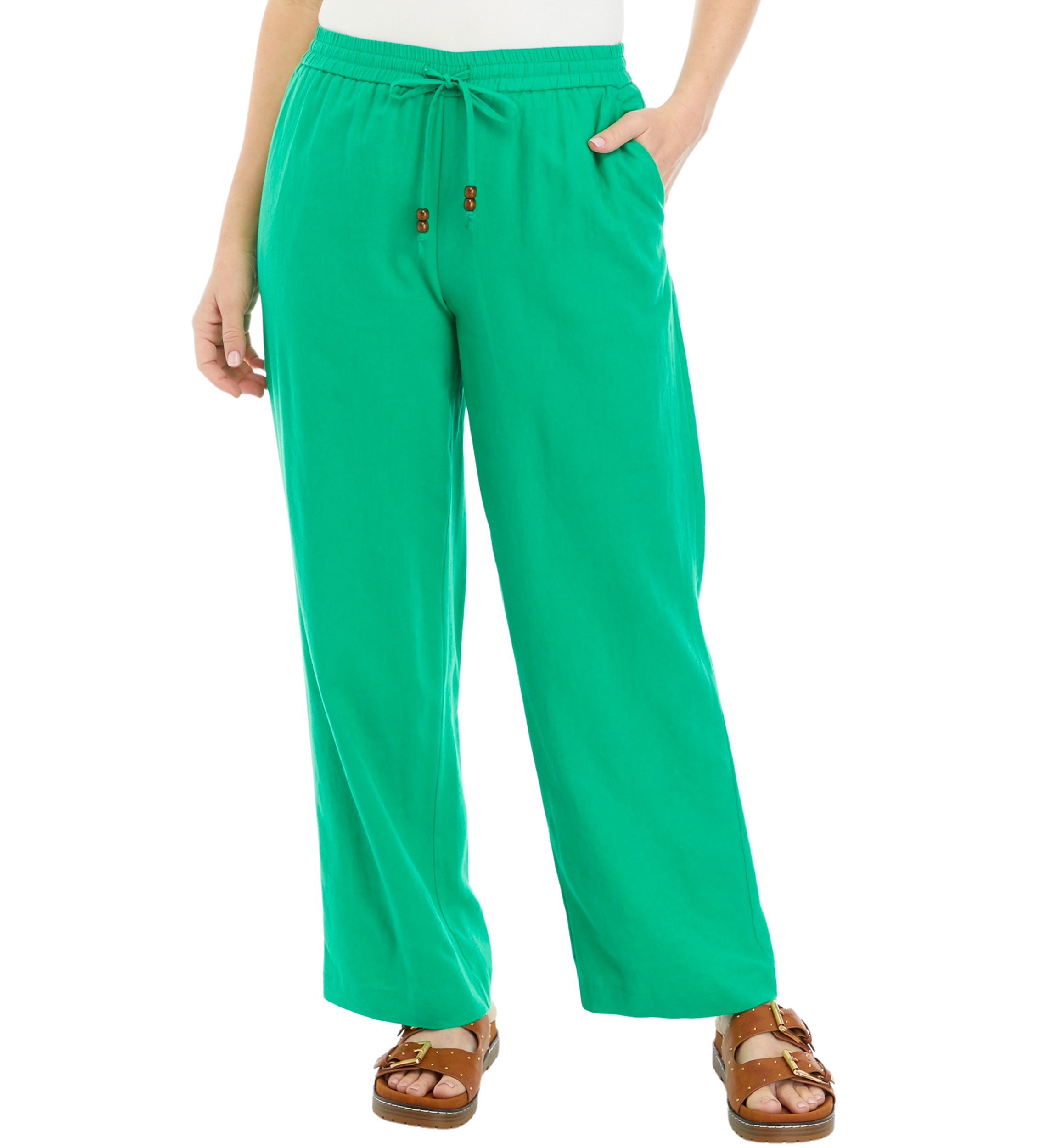Womens Wide Leg Linen Pants