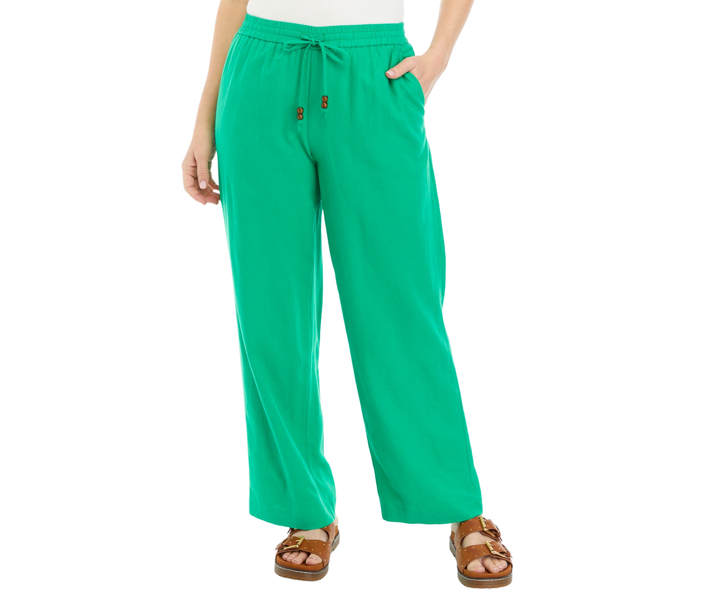 Womens Wide Leg Linen Pants
