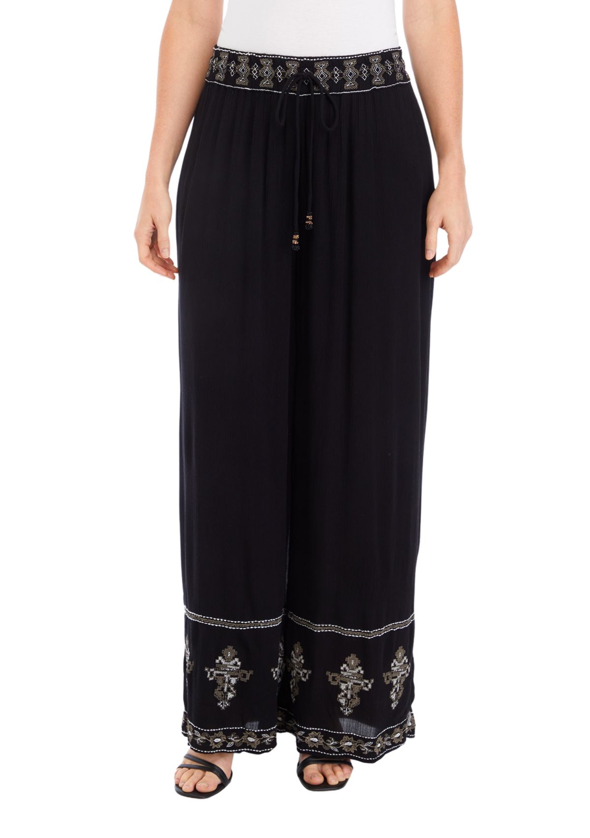 Womens Embroidered Pants