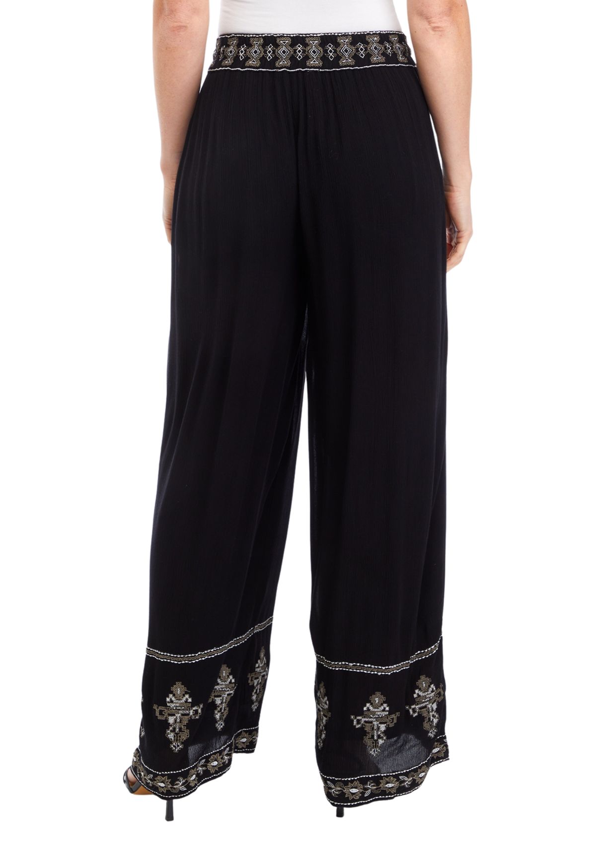 Womens Embroidered Pants