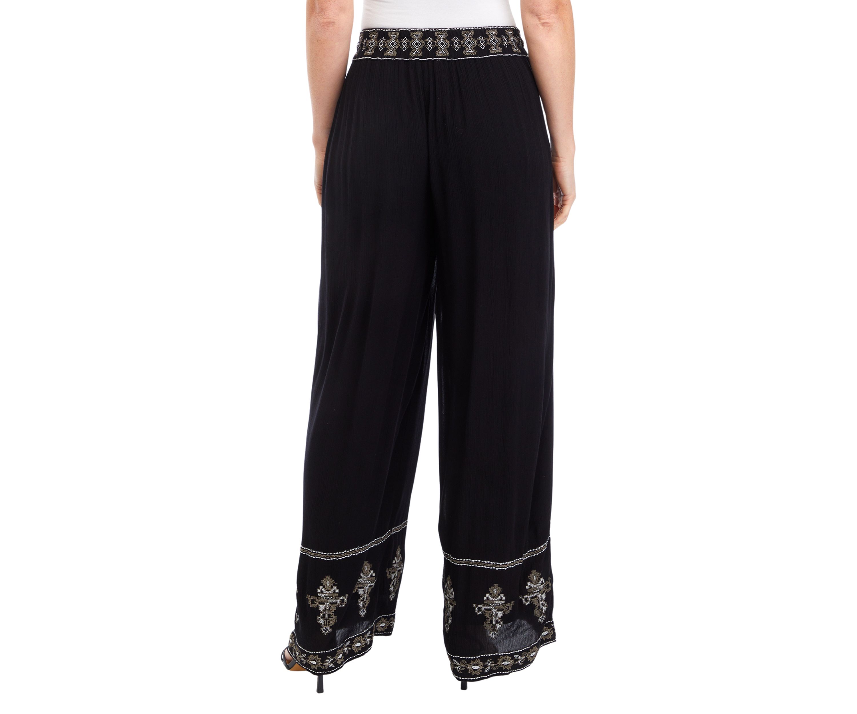 Womens Embroidered Pants