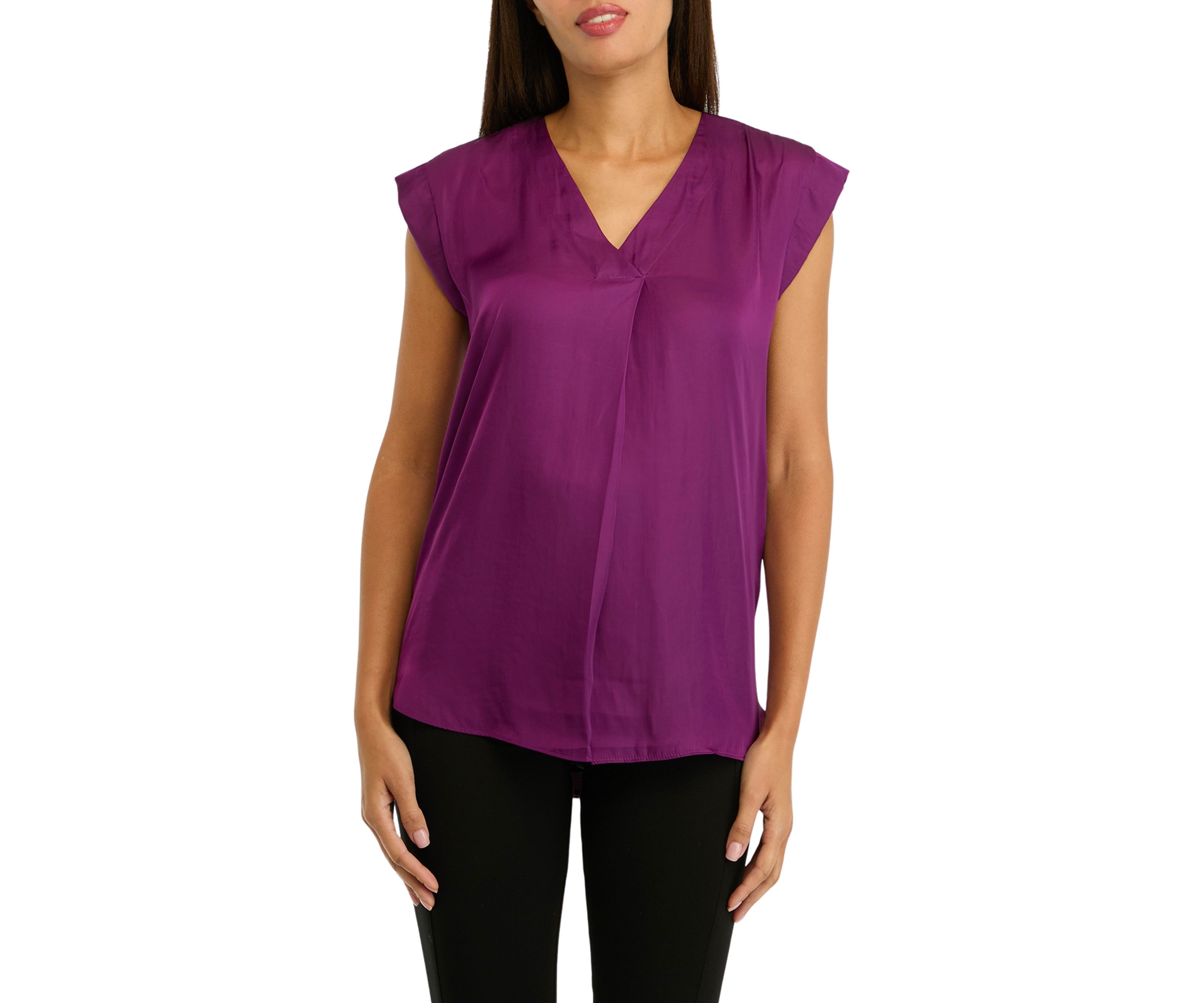 Womens Split Neck Top