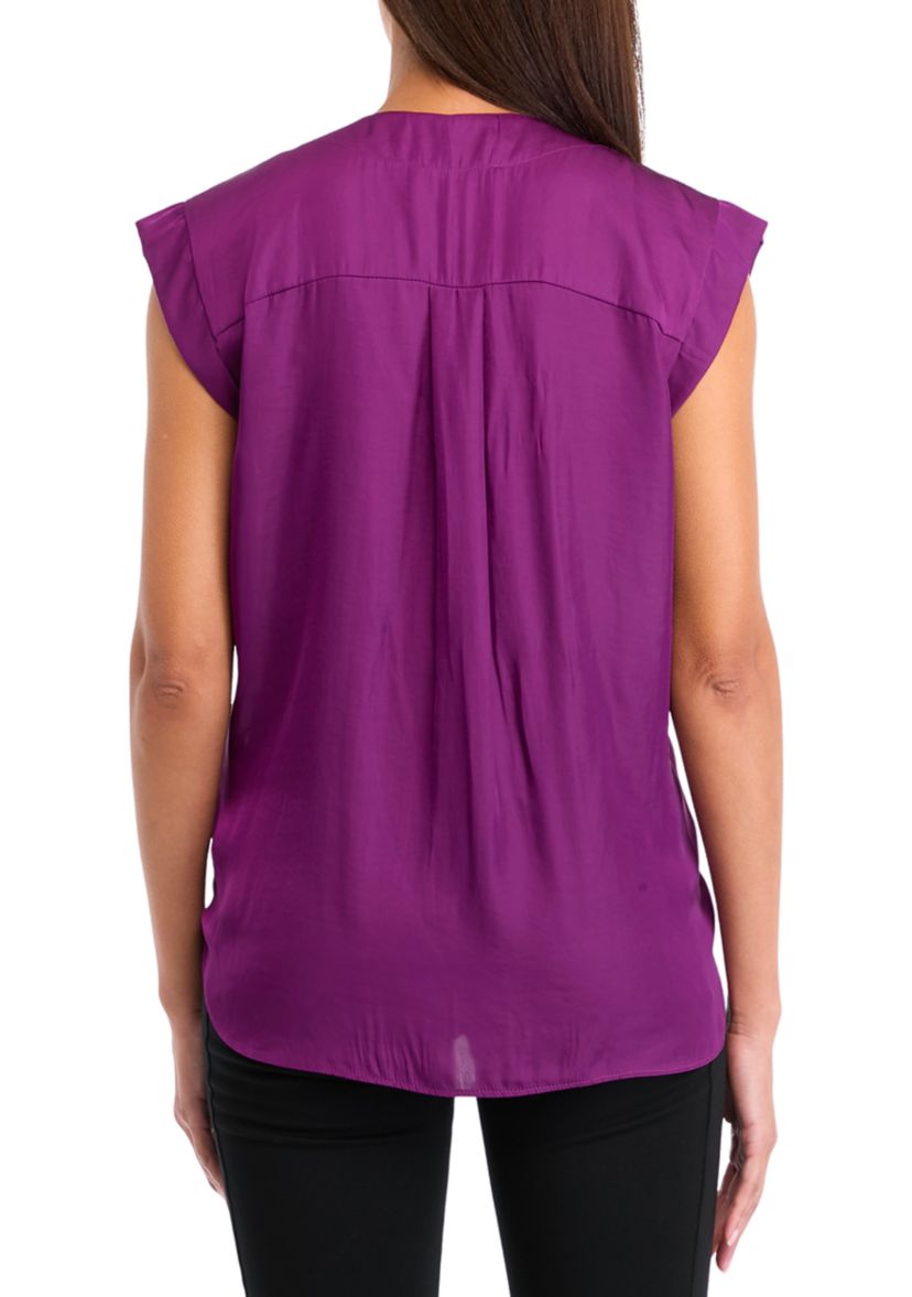 Womens Split Neck Top