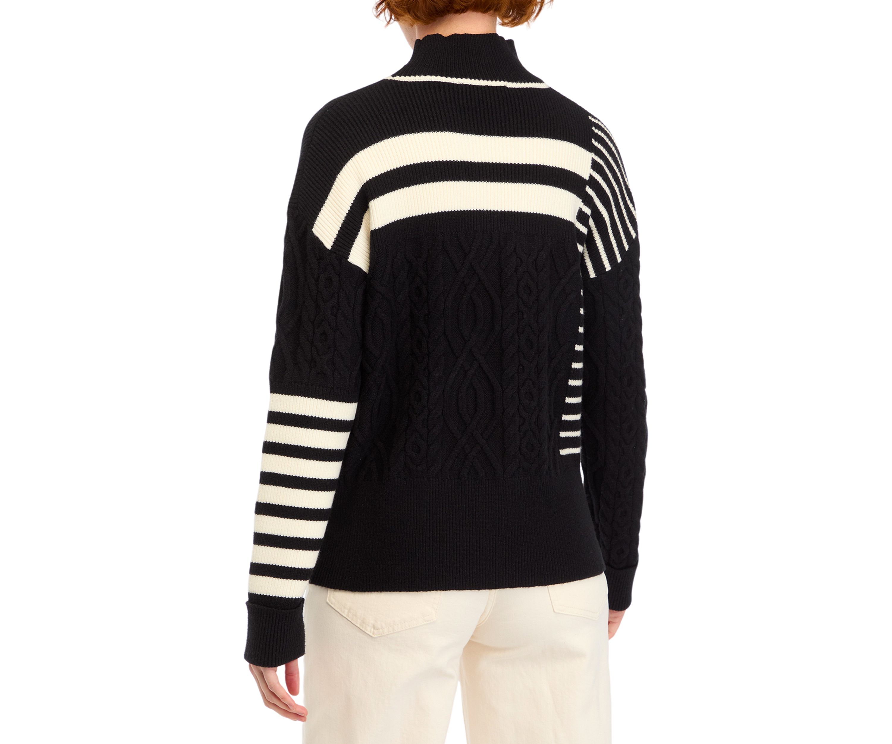 Womens Mixed Stripe Sweater