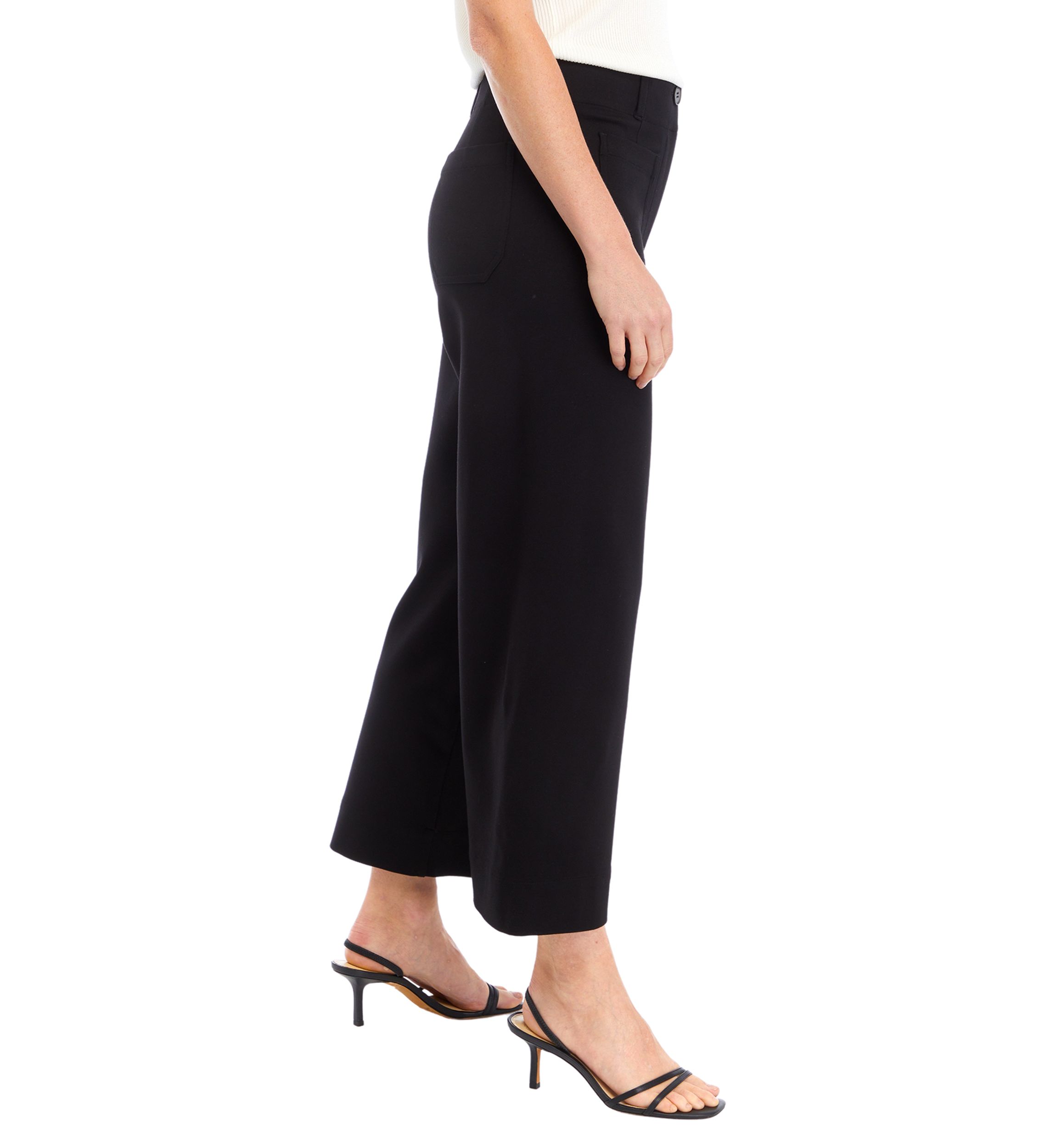 Womens Wide Leg Ponte Pants