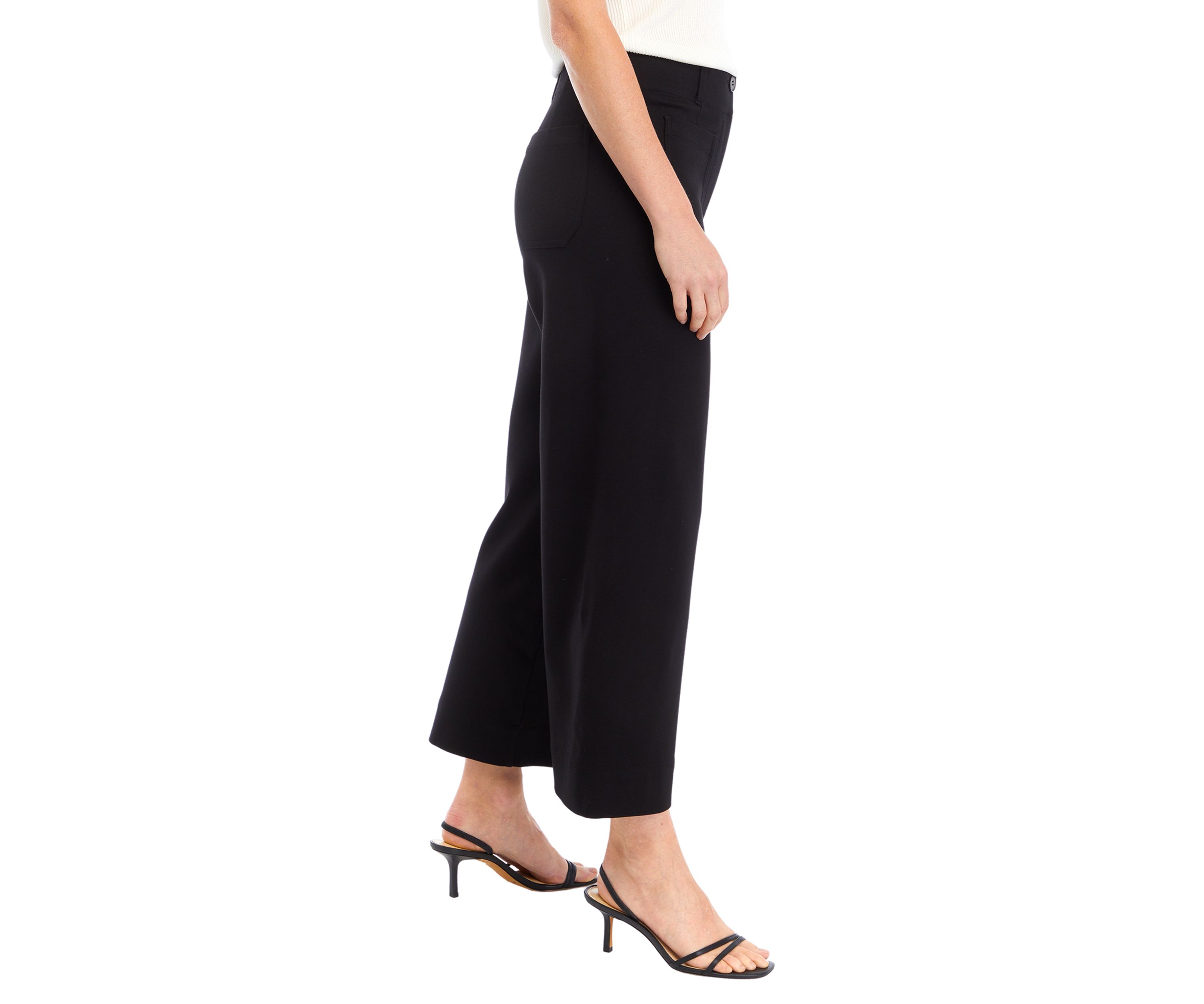 Womens Wide Leg Ponte Pants