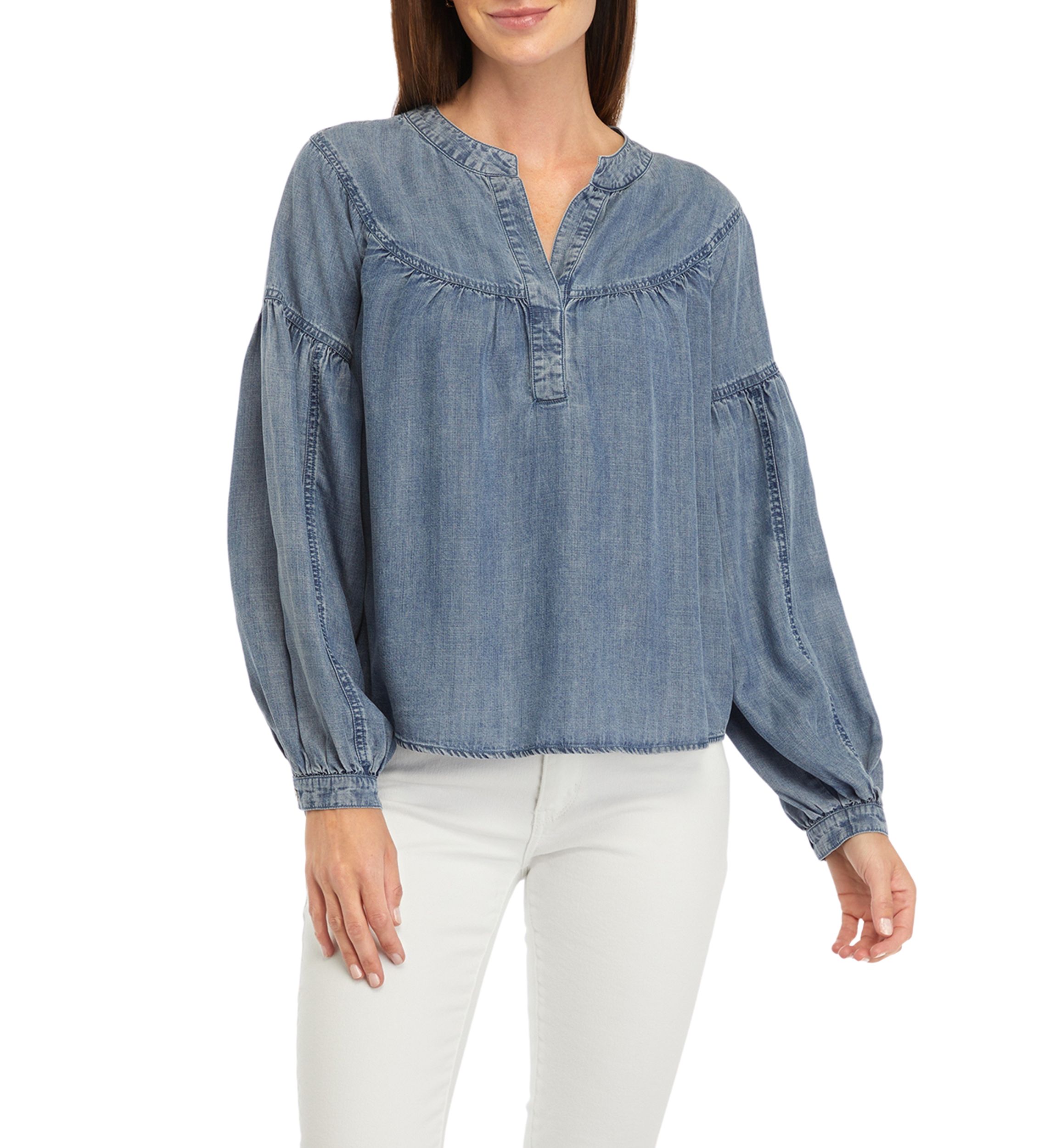 Womens Chambray Top 