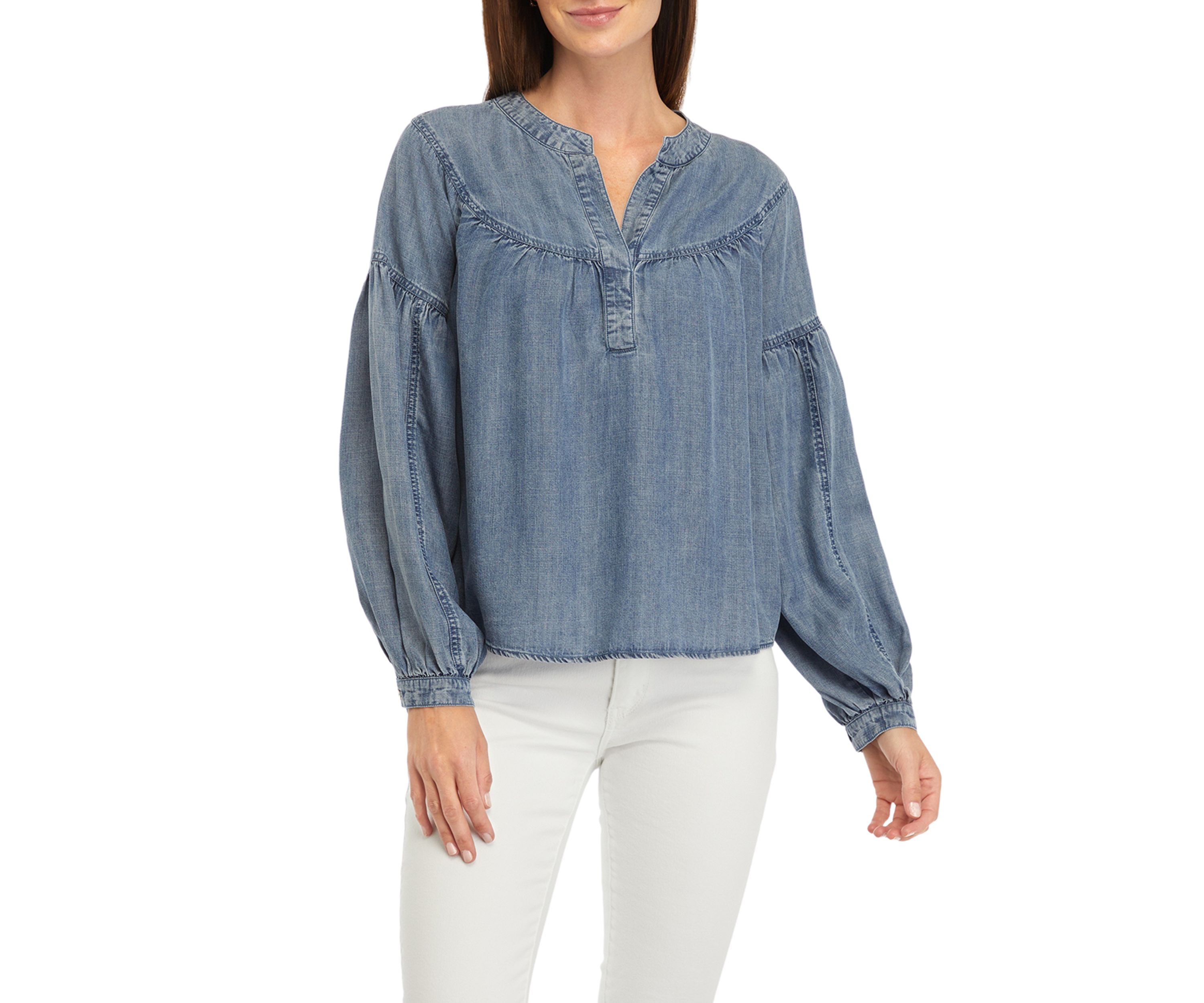 Womens Chambray Top 